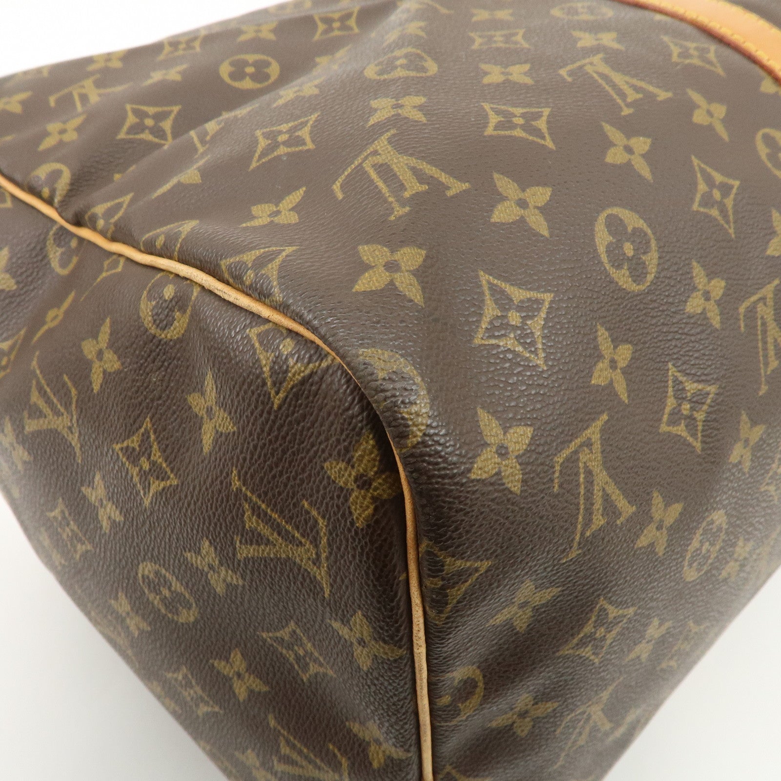 Louis Vuitton Monogram Sac Souple 55 Boston Bag Brown M41622