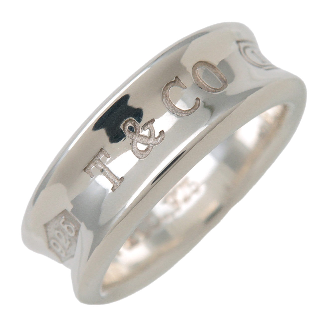 Tiffany & Co 1837 Narrow Ring Medium SV925 Silver US6.5 EU53 HK14