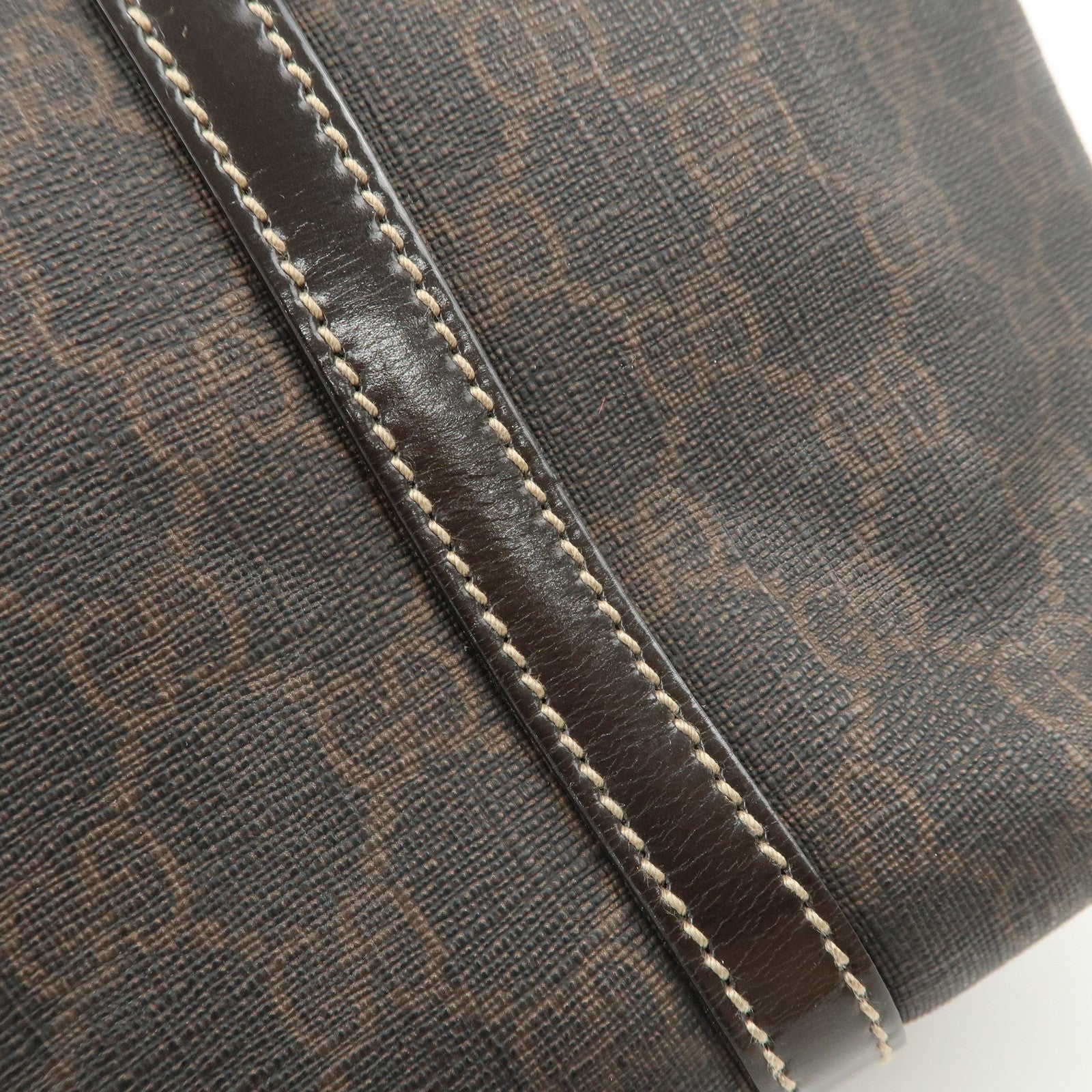 GUCCI GG Supreme Patent Leather Tote Bag Hand Bag Brown 197953