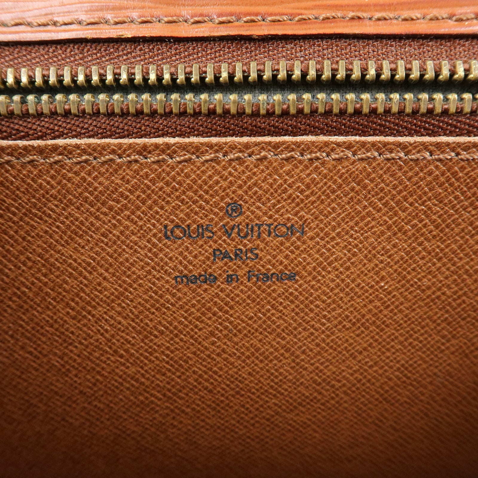 Louis Vuitton Epi Sellier Dragonne Clutch Bag Kenya Brown M52613