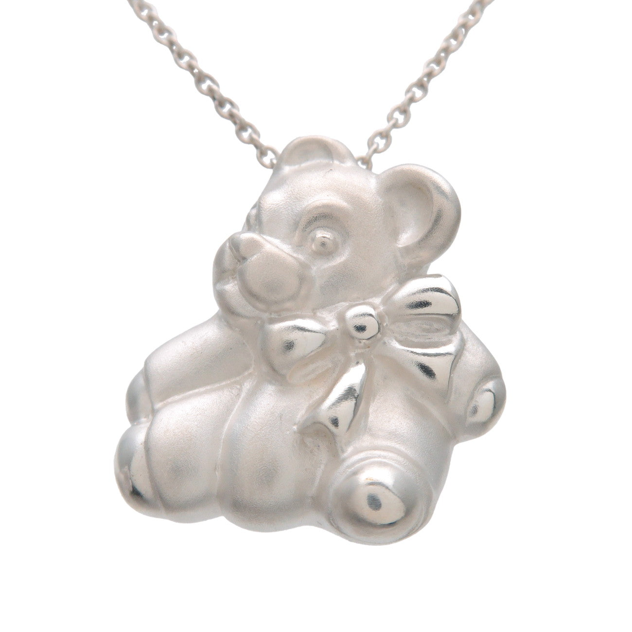 Tiffany & Co Teddy Bear Necklace SV925 Silver