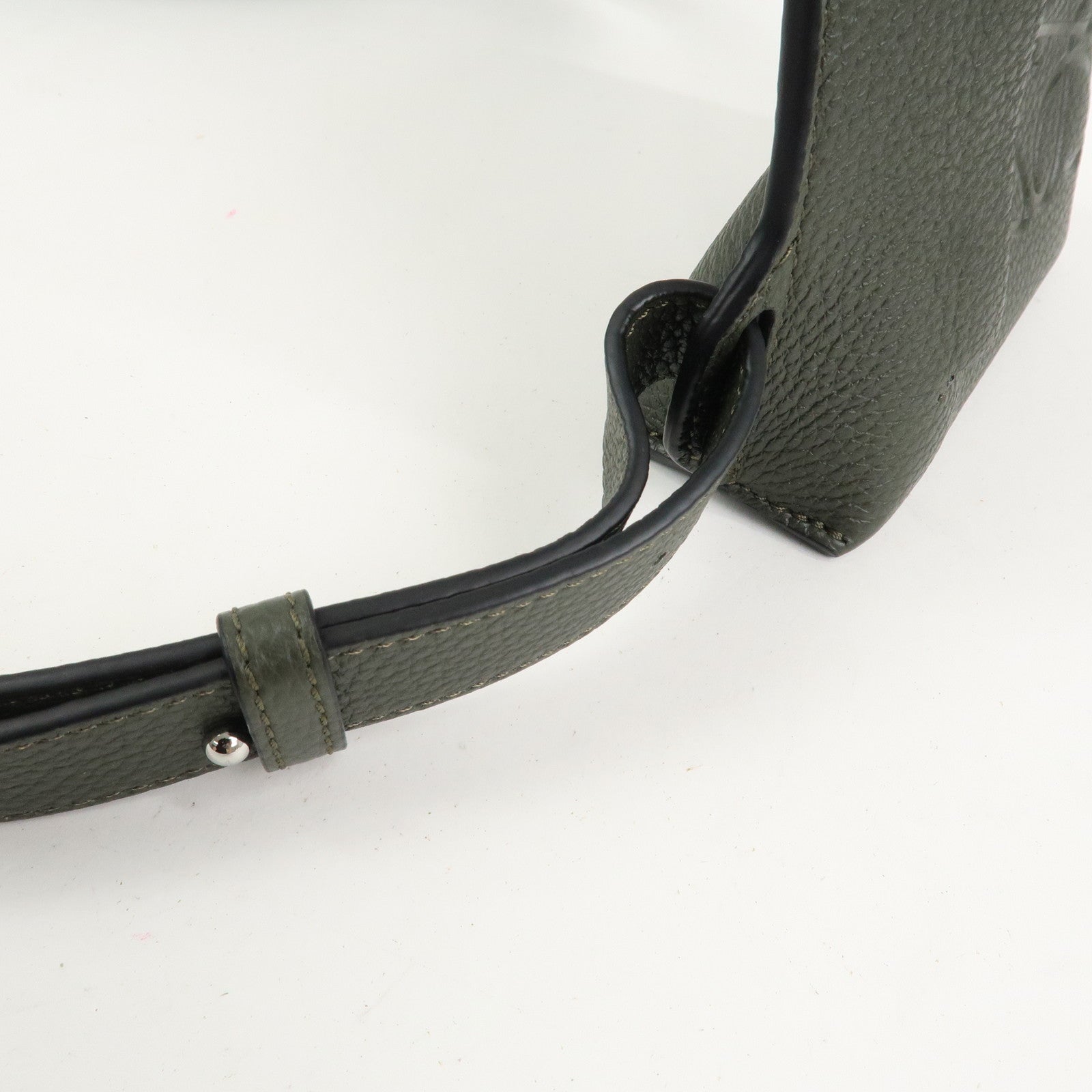 LOEWE Anagram Vertical T Pocket Cross Body Bag Shoulder Bag Green