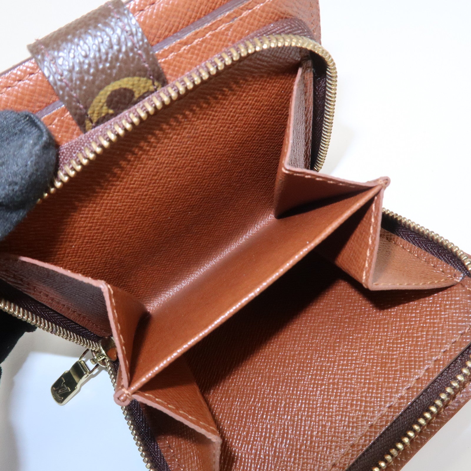 Louis Vuitton Monogram Compact Zippy Small Wallet Brown M61667