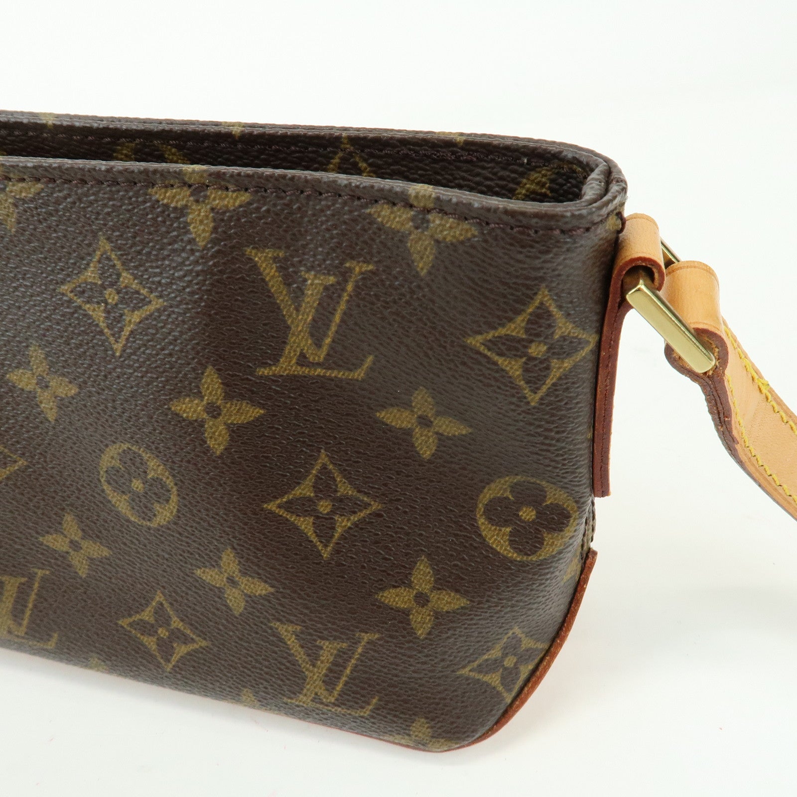 Louis Vuitton Monogram Trotteur Canvas Leather Shoulder Bag M51240
