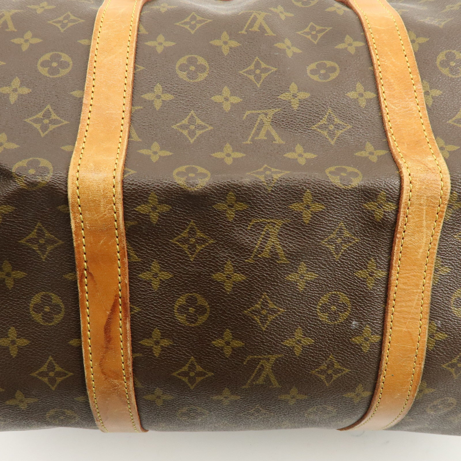 Louis Vuitton Monogram Sac Souple 55 Boston Bag Brown M41622