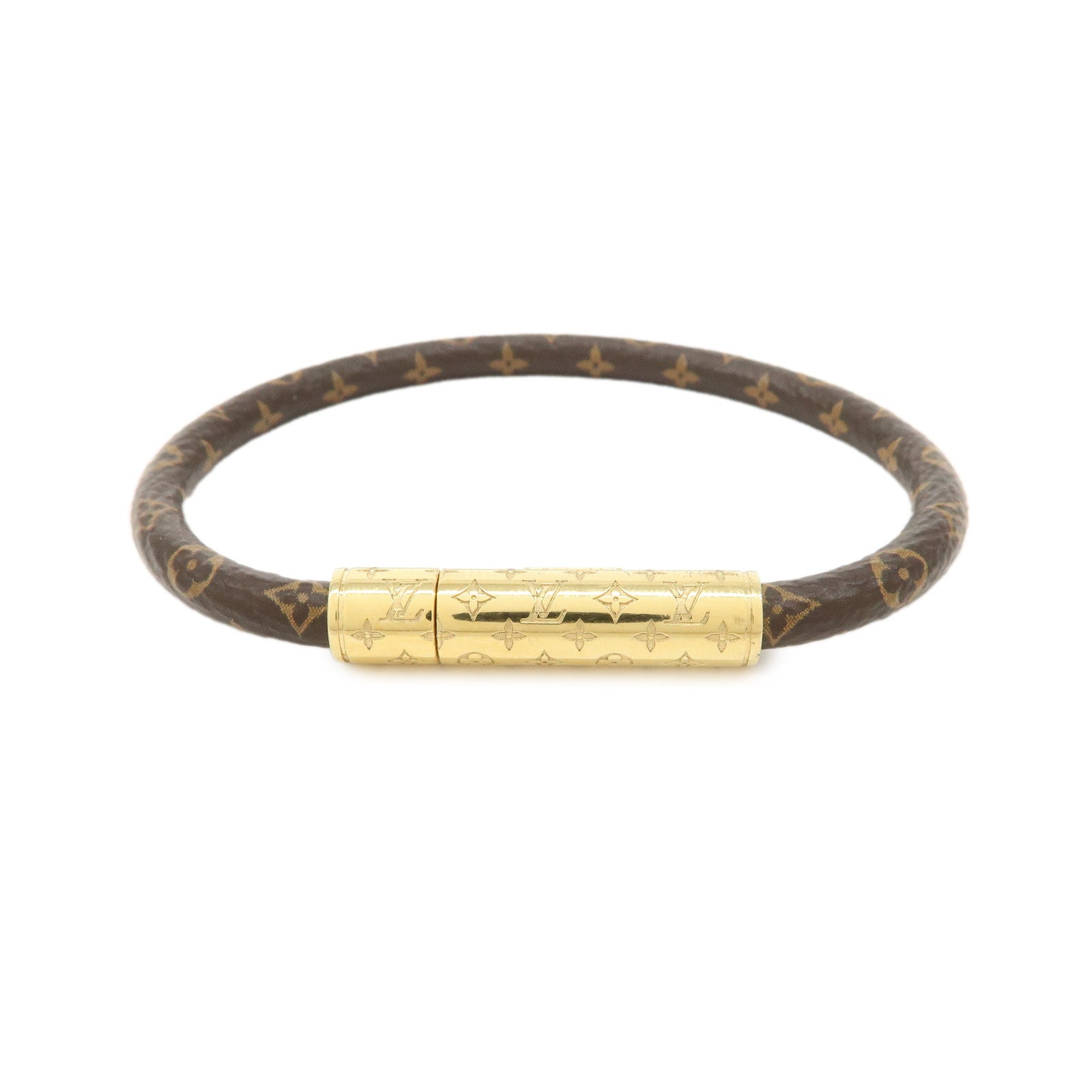 Louis Vuitton Monogram LV Confidential Bracelet Brown M8274