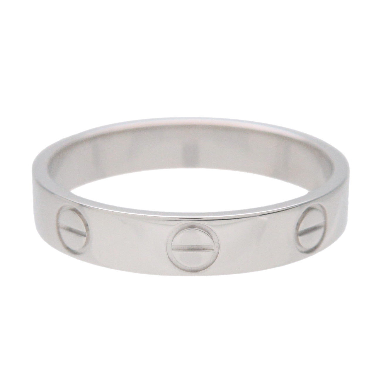 Cartier Mini Love Ring K18 750WG White Gold #53 US6.5 EU53 B4085100