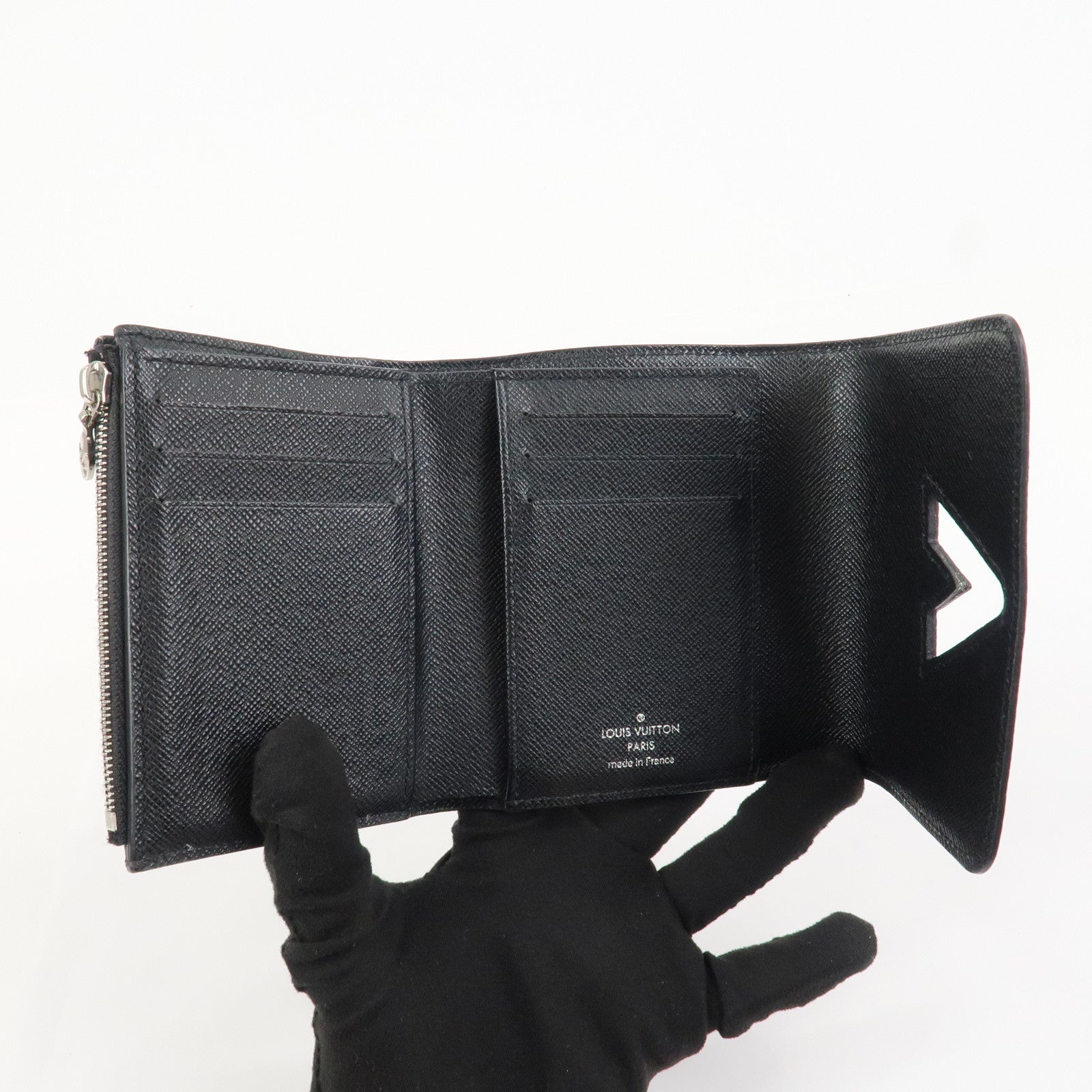 Louis Vuitton Epi Portefeuille Twist Compact XS Wallet Black M63322