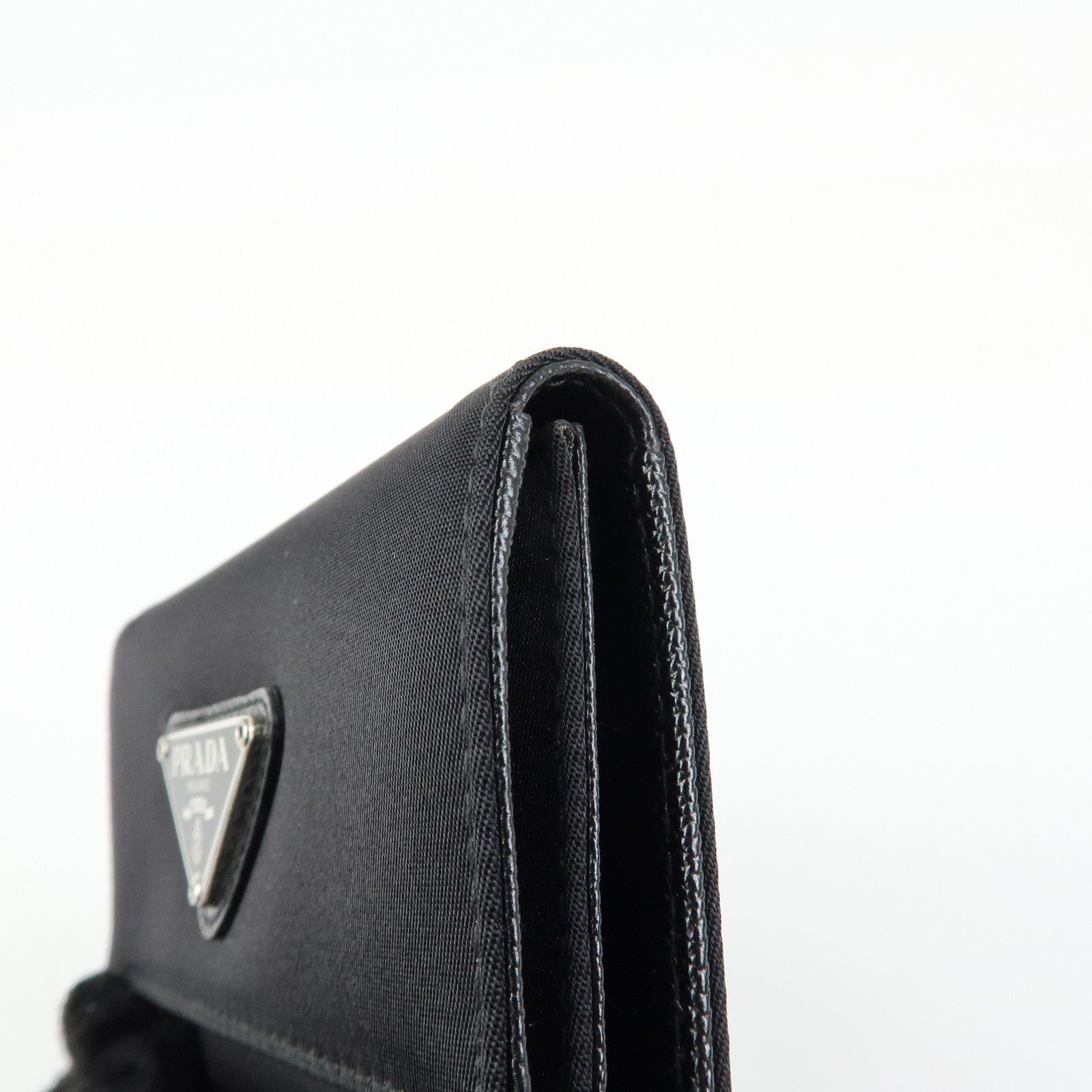 PRADA Triangle Logo Nylon Leather 6 Rings Key Case 1M0222