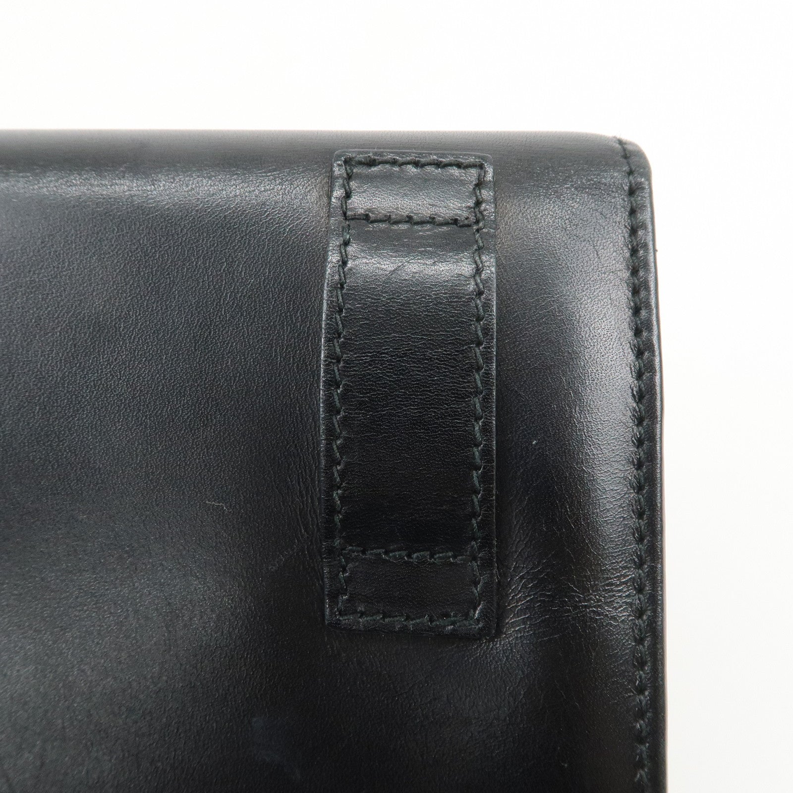 Ferragamo Gancini Embossed Leather Chain Shoulder Bag Black