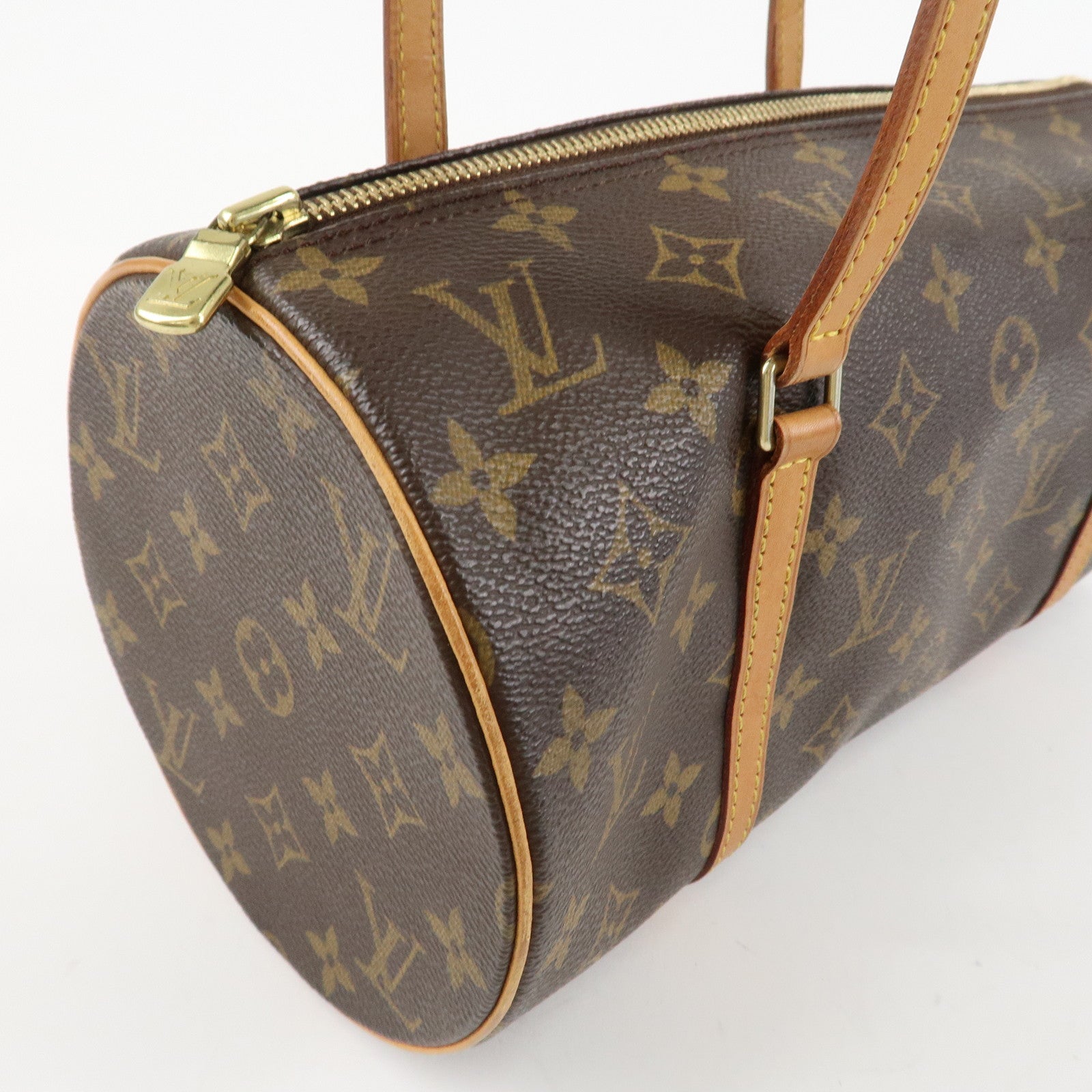 Louis Vuitton Monogram Papillon 30 Hand Bag New Style Brown M51385