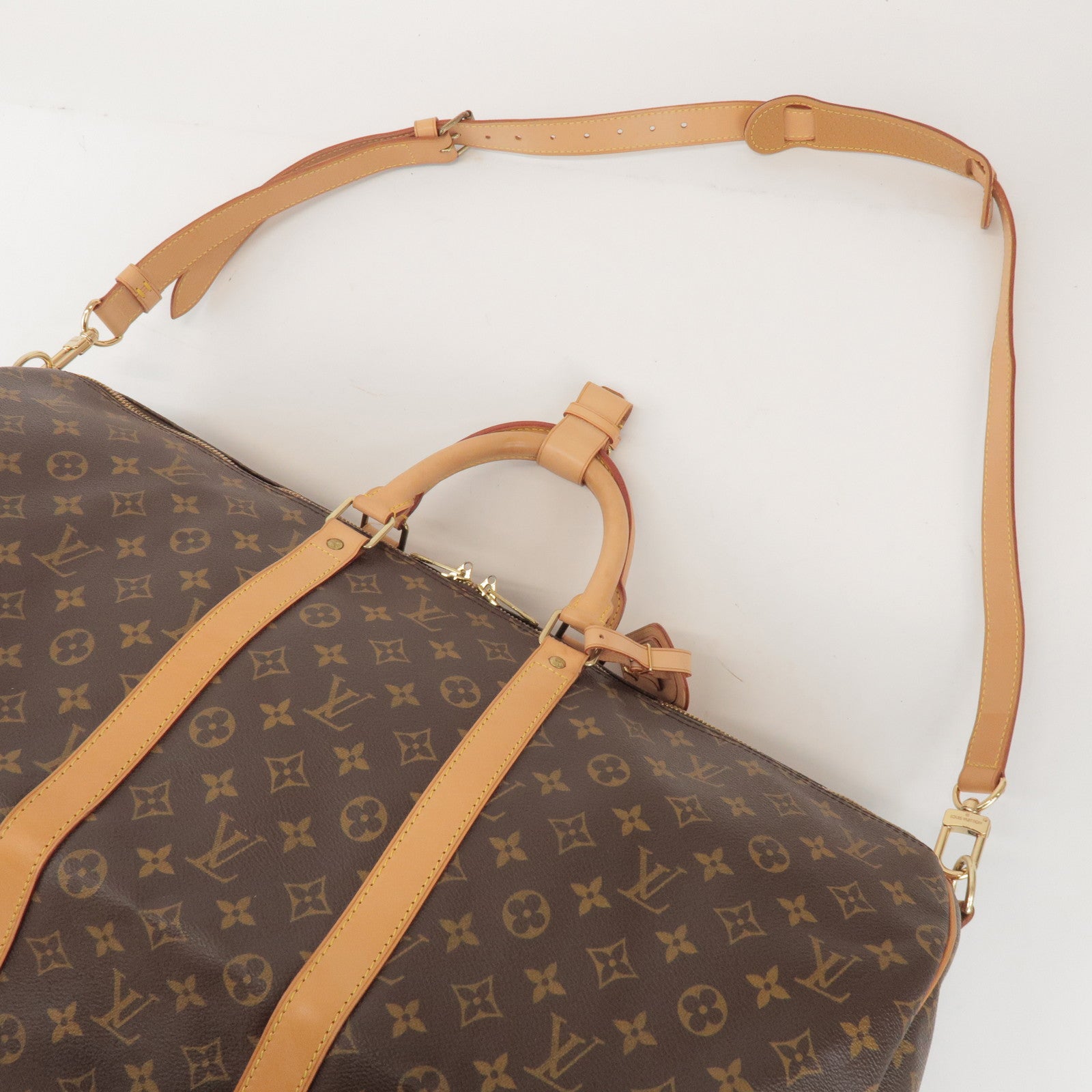 Louis Vuitton Monogram Keep All Bandouliere 55 Boston Bag M41414