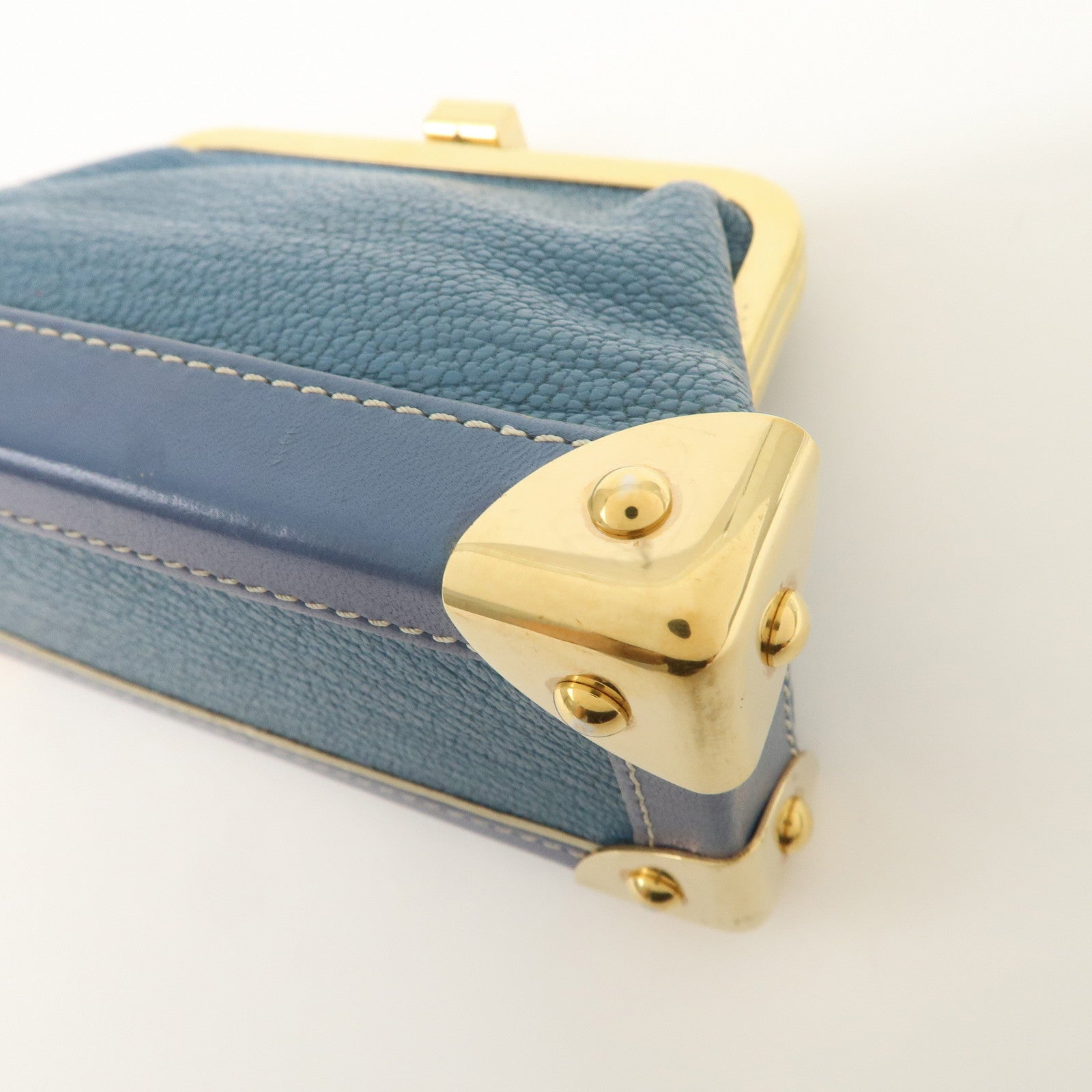 Louis Vuitton Suhari Porte Monnaie Viennois Coin Case Blue M91833