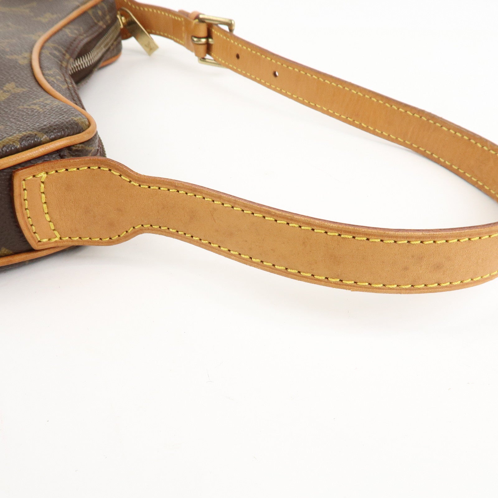 Louis Vuitton Monogram Pochette Croissant Shoulder Bag Brown M51510 Used