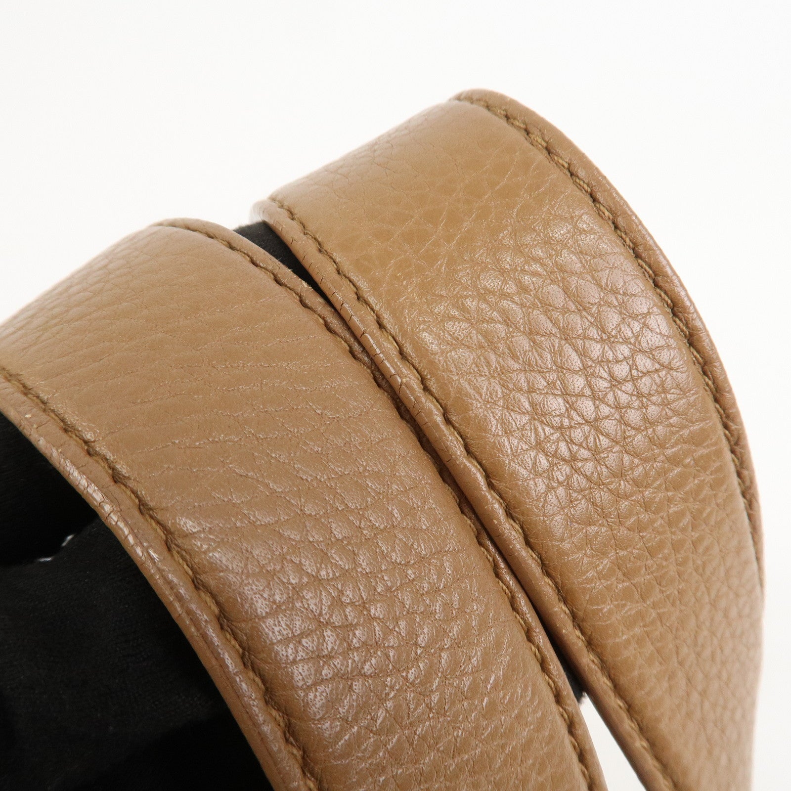 BVLGARI Logo Mania Jacquard Leather Hand Bag Tote Bag Beige