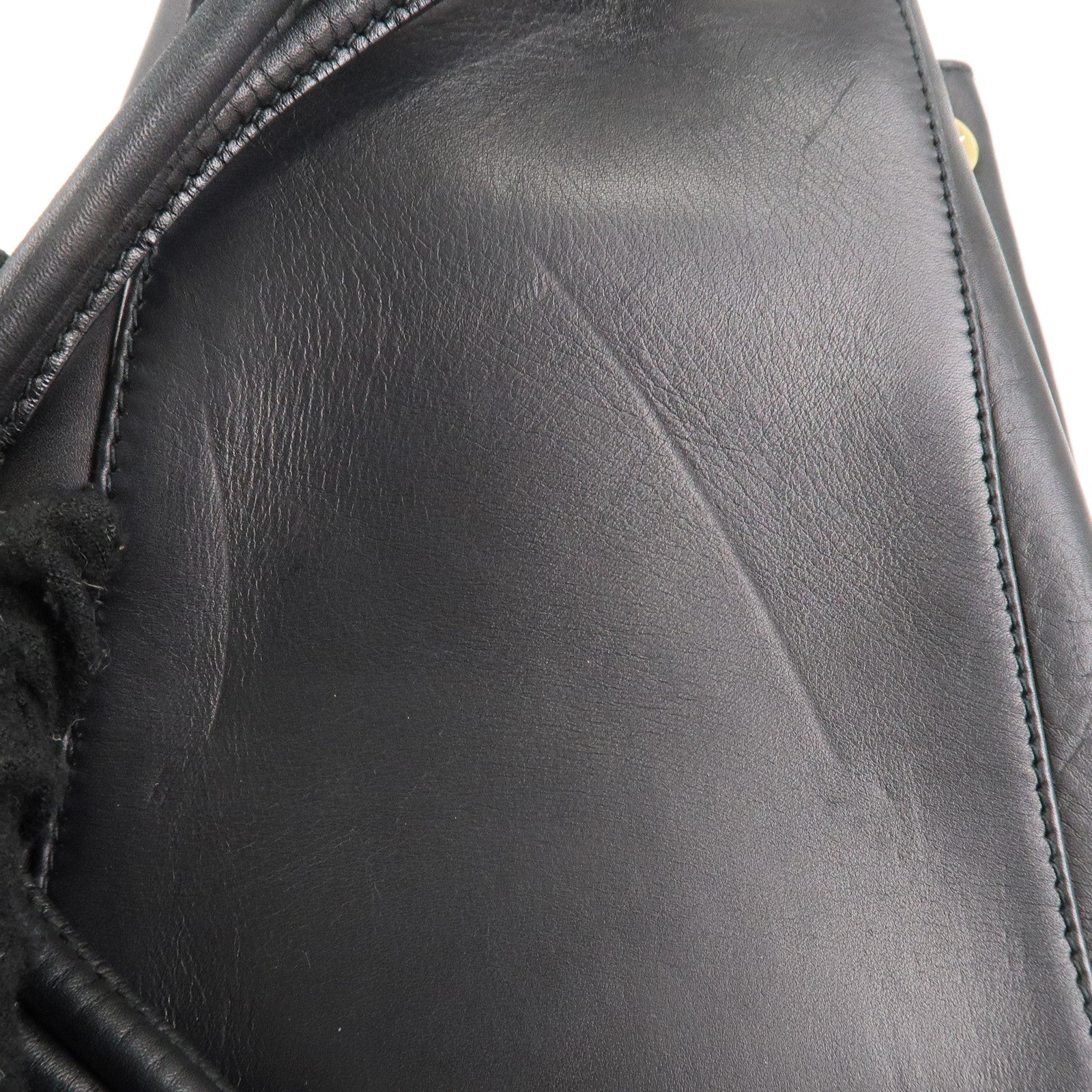 Ferragamo Vara Ribbon Leather Backpack Shoulder Bag Black AQ215676 Used