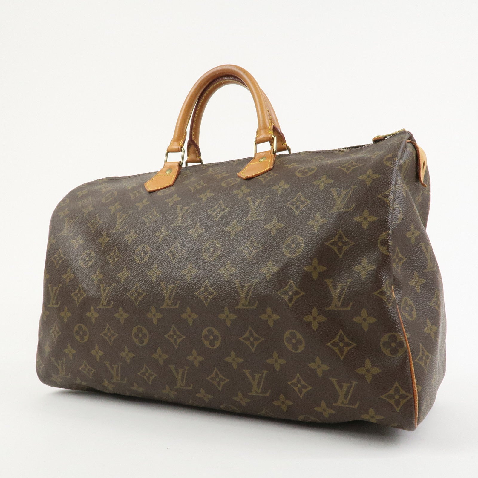Louis Vuitton Monogram Speedy 40 Hand Bag Boston Bag Brown M41522