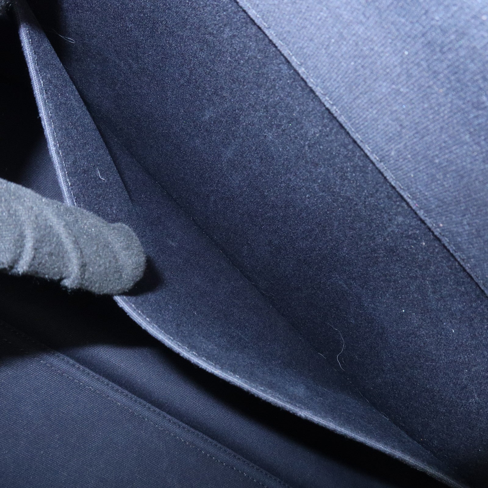 HERMES Cabas Elan PM Toile Officier Leather Tote Bag Hand Bag Black