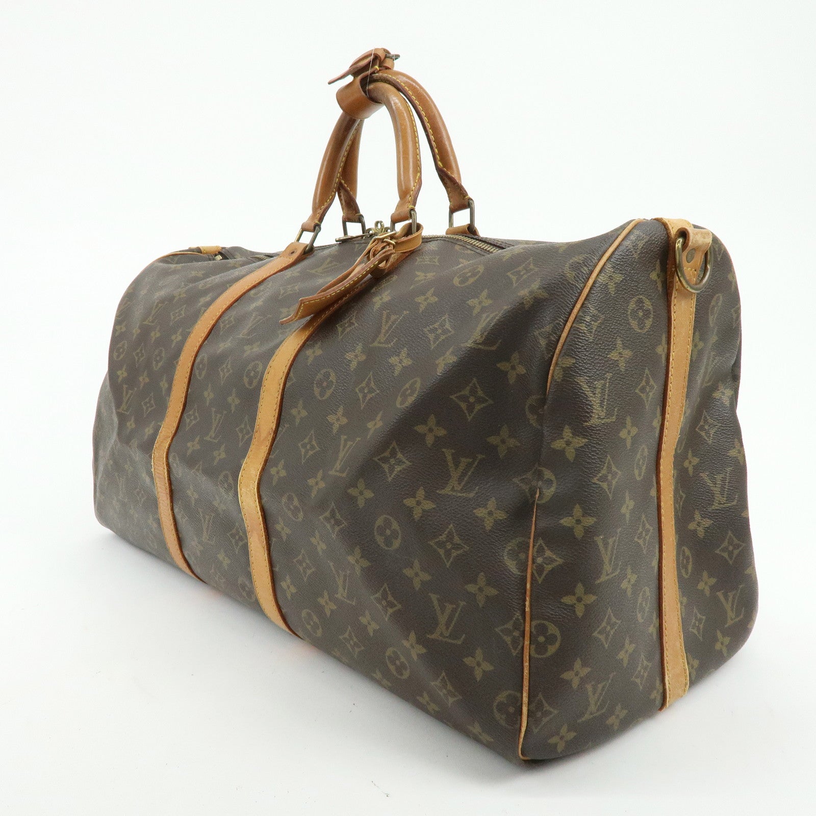 Louis Vuitton Monogram Keep All Bandouliere 55 Boston Bag M41414