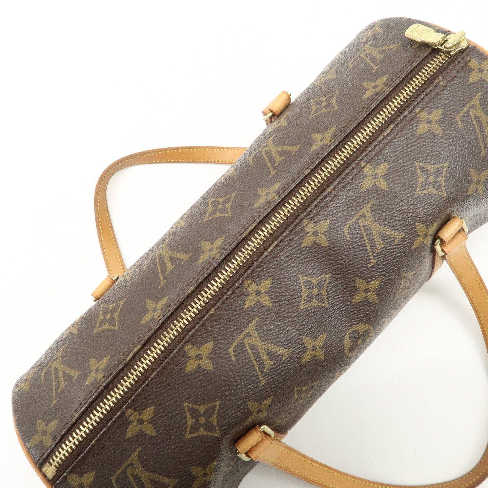 Louis Vuitton Monogram Papillon 30 Hand Bag New Style Brown M51385