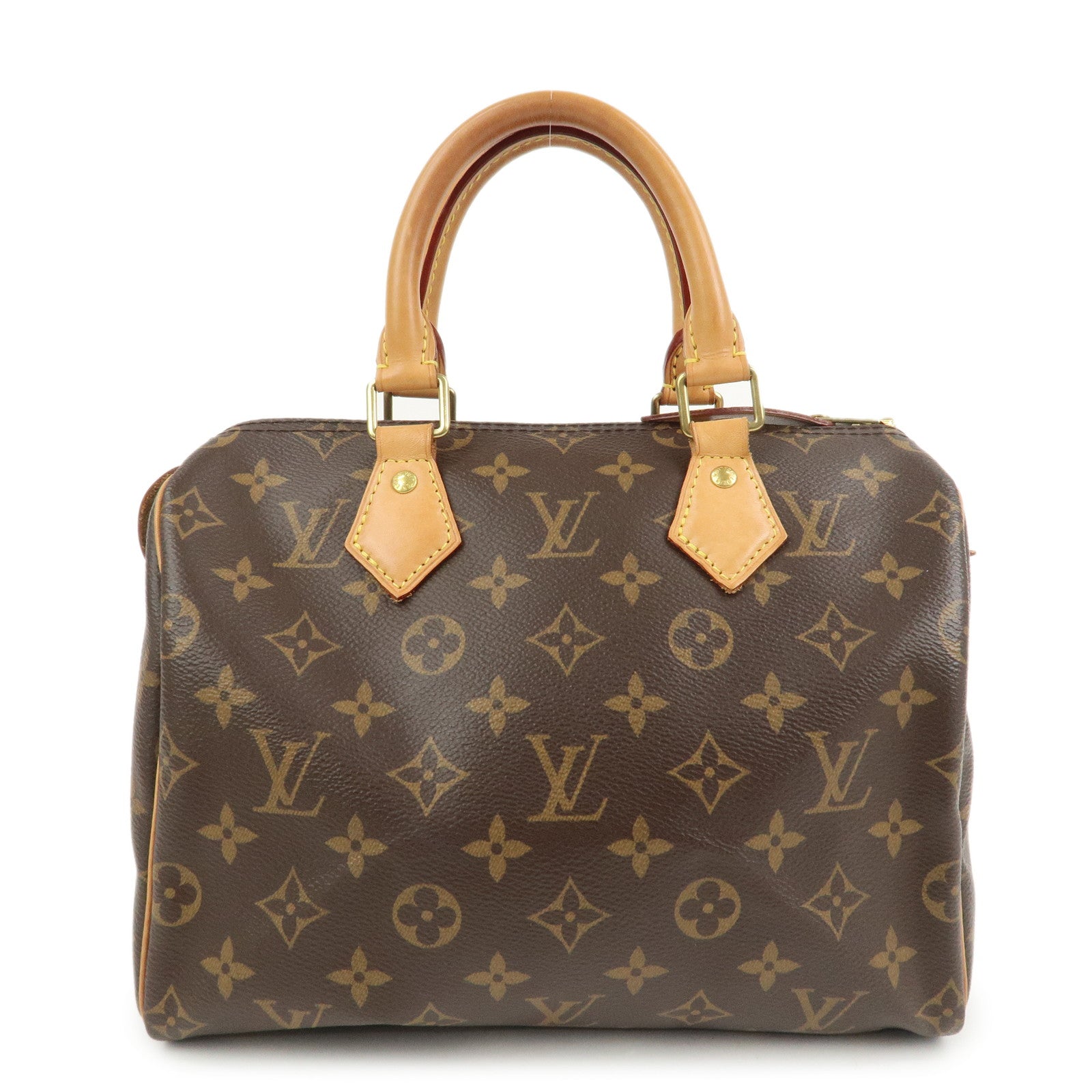 Louis Vuitton Monogram Speedy 25 Boston Bag Hand Bag Brown M41528