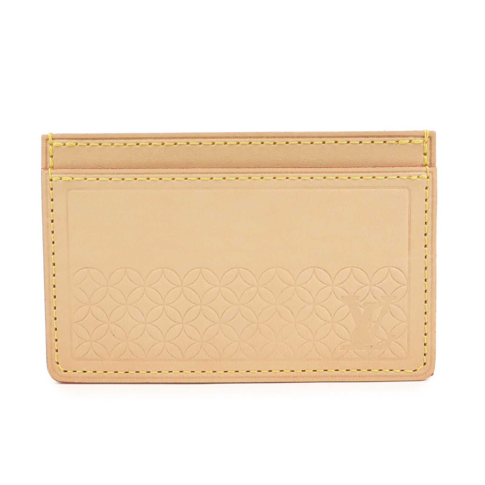 Louis Vuitton Nume Leather Card Case Card Holder Natural