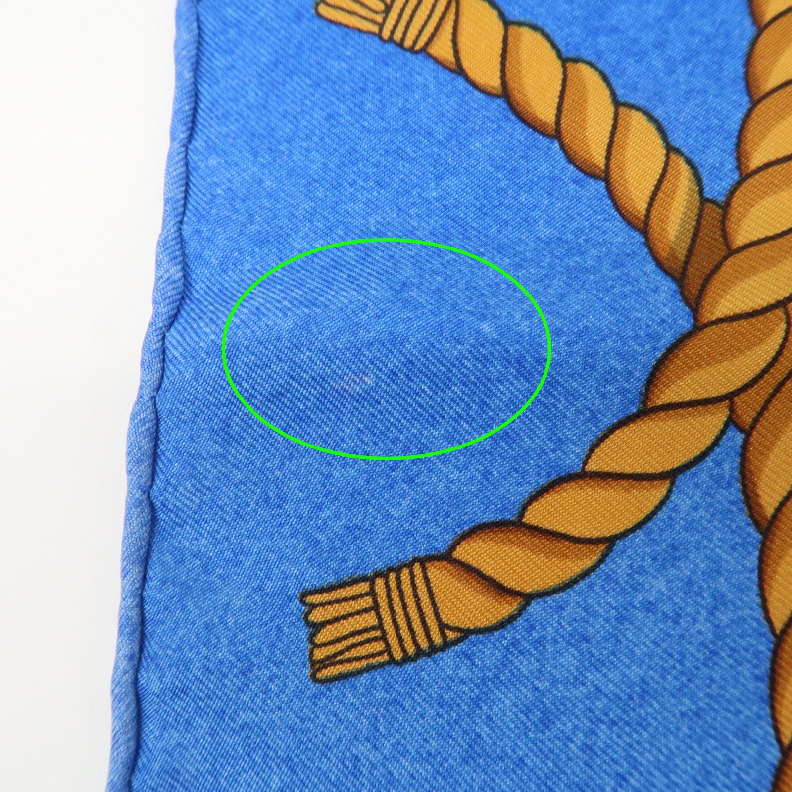 HERMES Carre 90 Silk 100% LES FOLIES DU CIEL Scarf Blue Multicolor