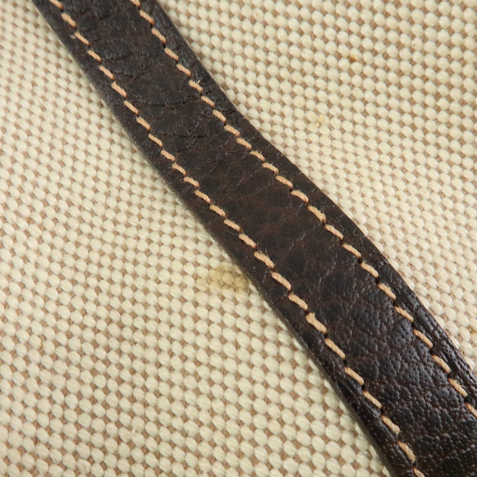 HERMES Garden Party PM Toile Ash Leather I Stamped Tote Bag Natural