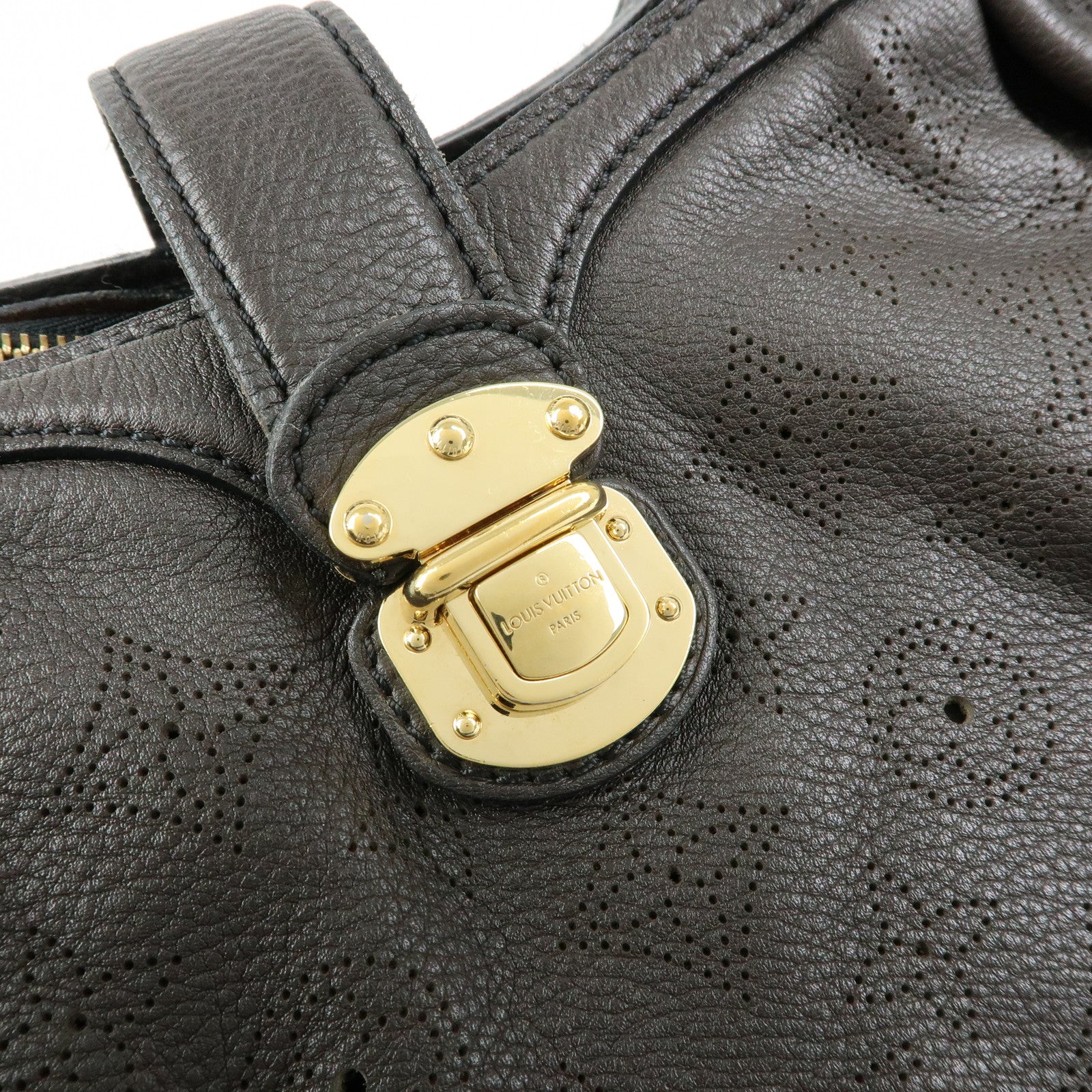 Louis Vuitton Monogram Mahina XS Leather 2Way Bag Chocolat M95972