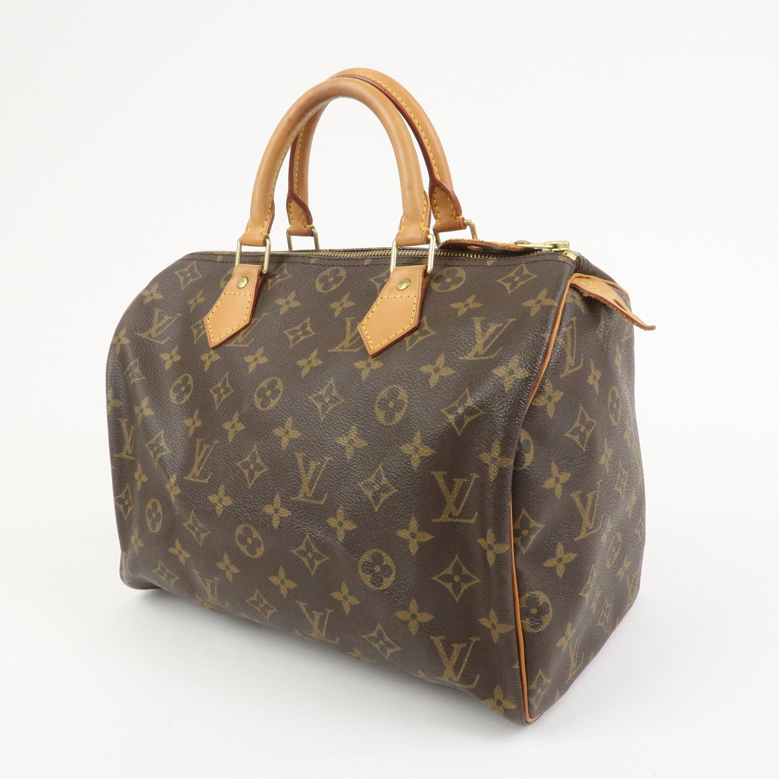 Louis Vuitton Monogram Speedy 30 Boston Bag Hand Bag Brown M41526