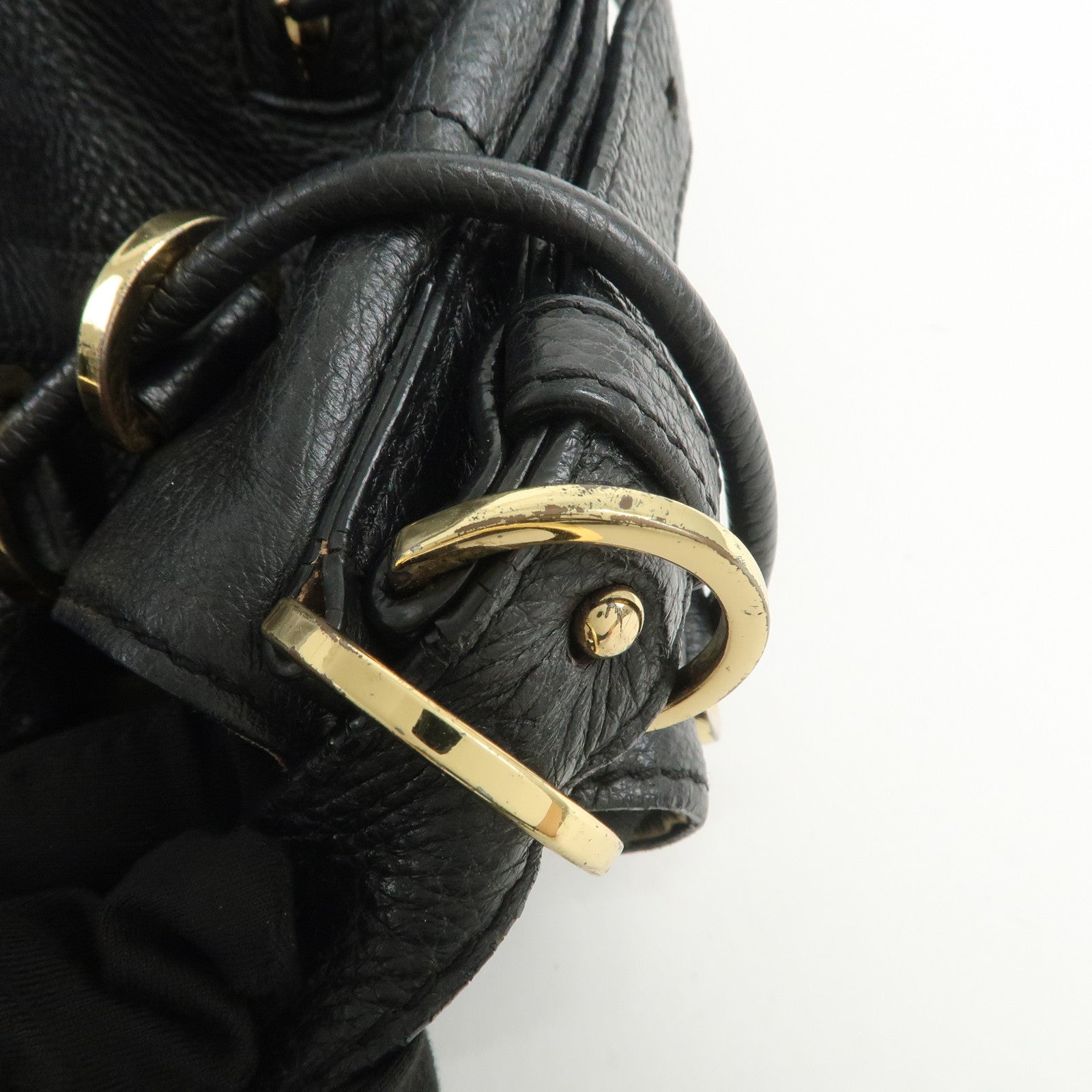 Chloe Vicki Leather Shoulder Bag Hand Bag Black