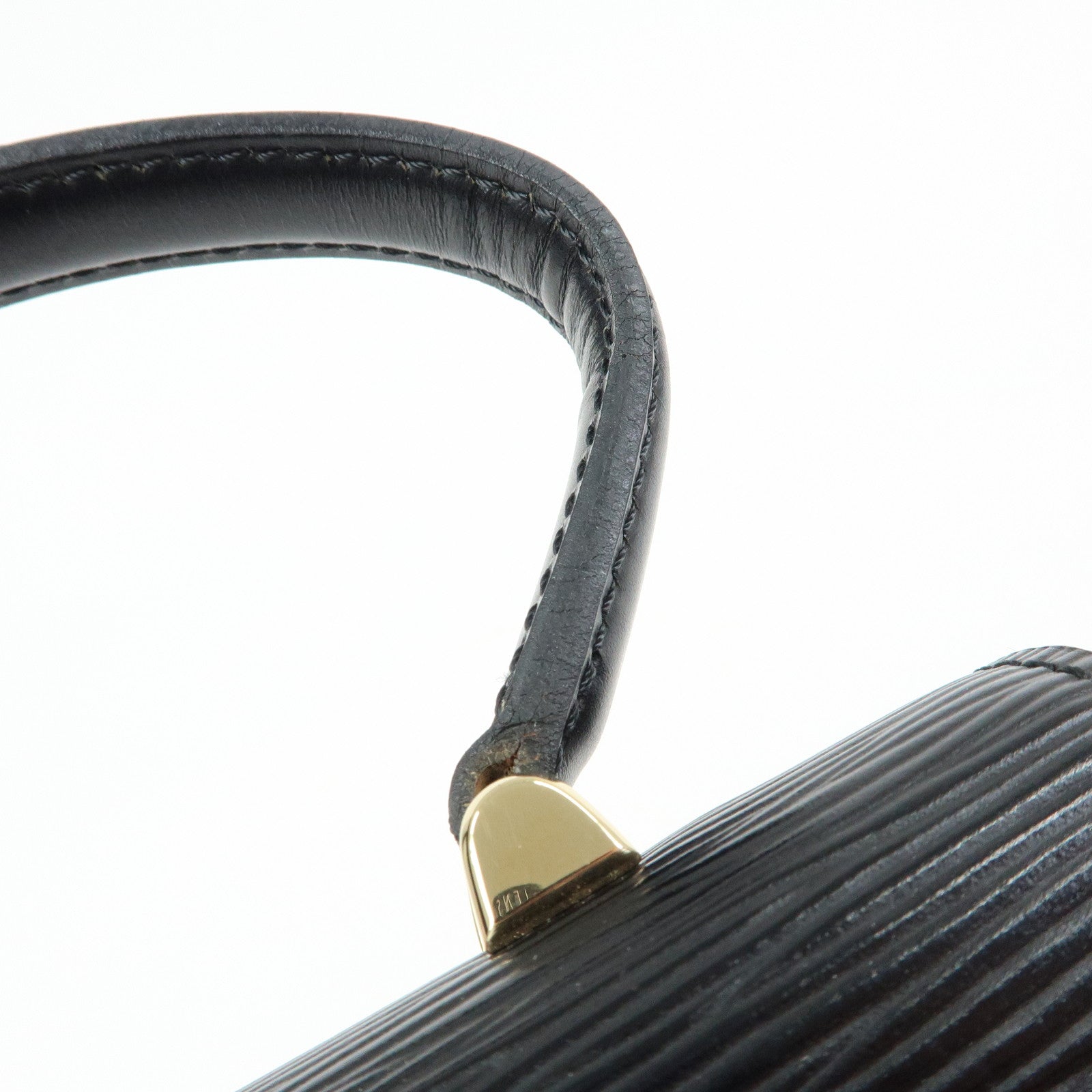 Louis Vuitton Epi Leather Malesherbes Hand Bag Noir Black M52372