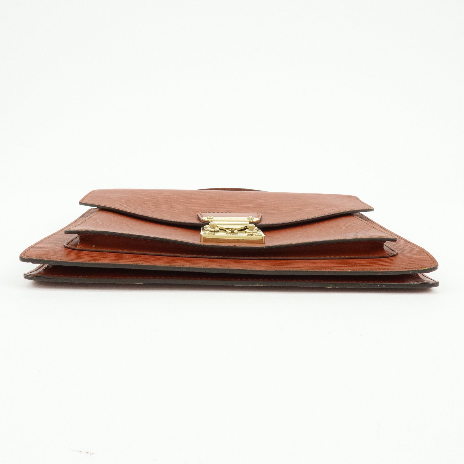 Louis Vuitton Epi Monceau 2way Bag Hand Bag Kenya Brown M52123