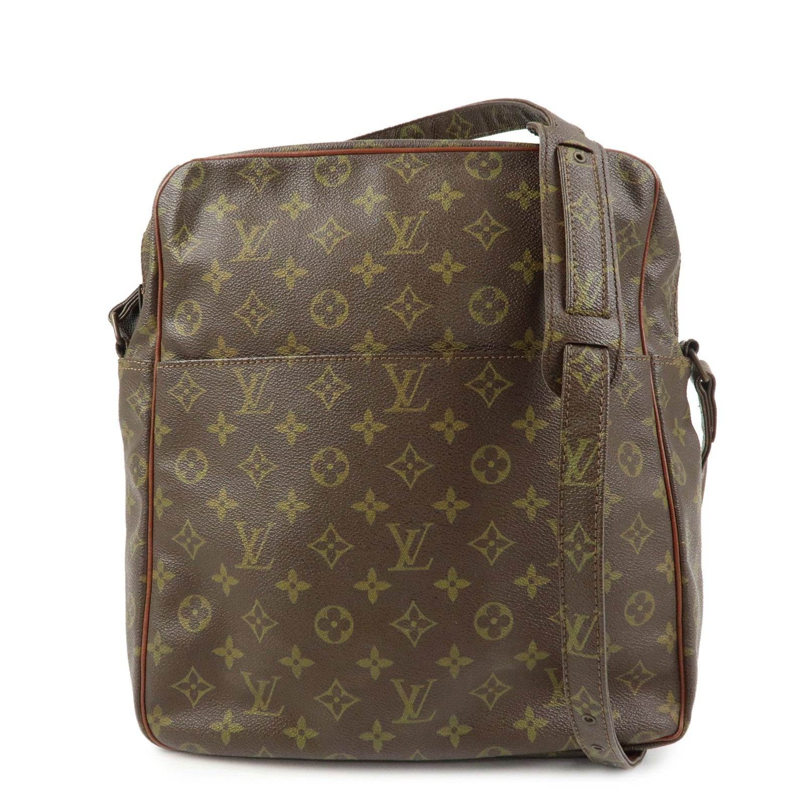 Louis Vuitton Monogram Canvas Leather Shoulder Bag Crossbody Bag