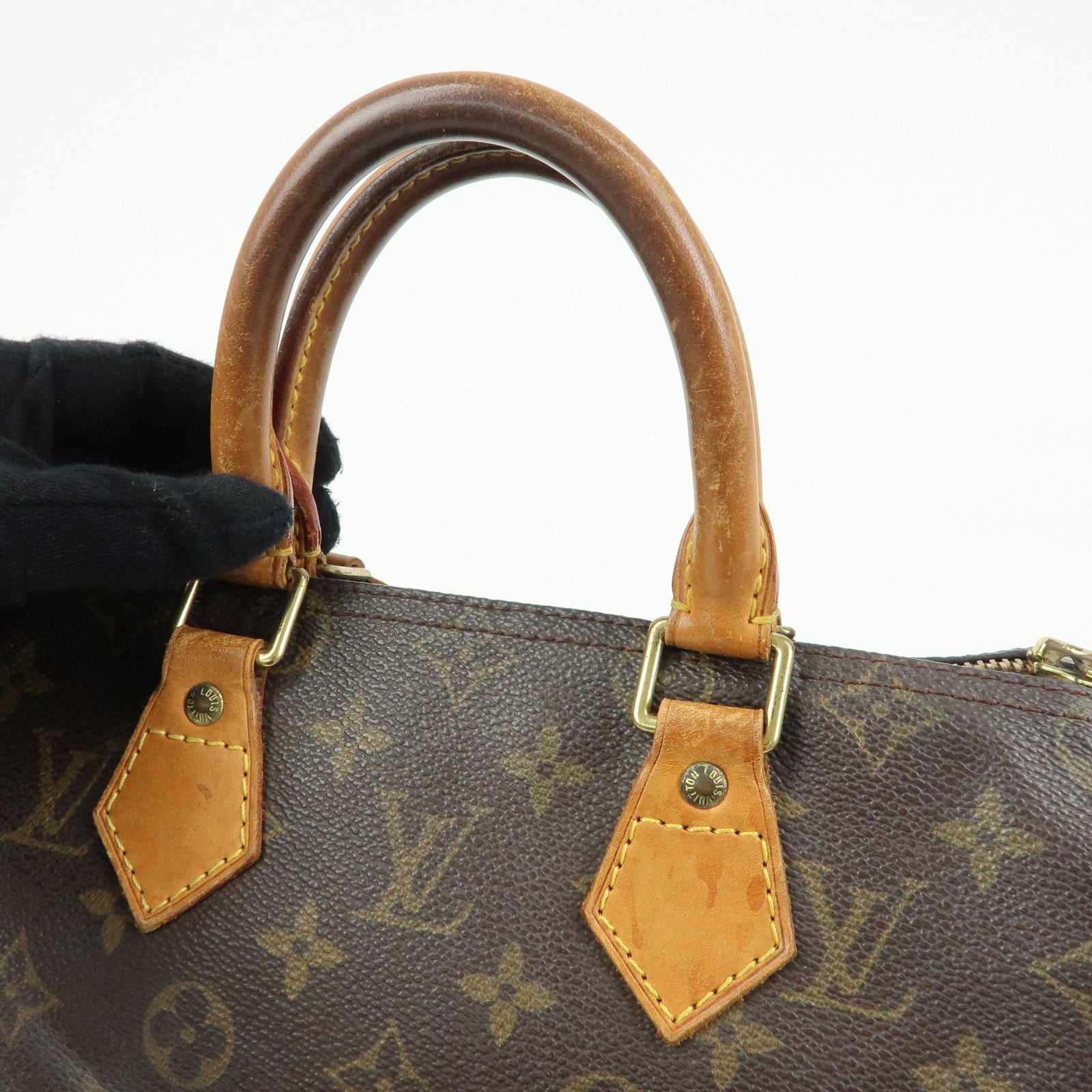 Louis Vuitton Monogram Speedy 25 Boston Bag Hand Bag Brown M41528