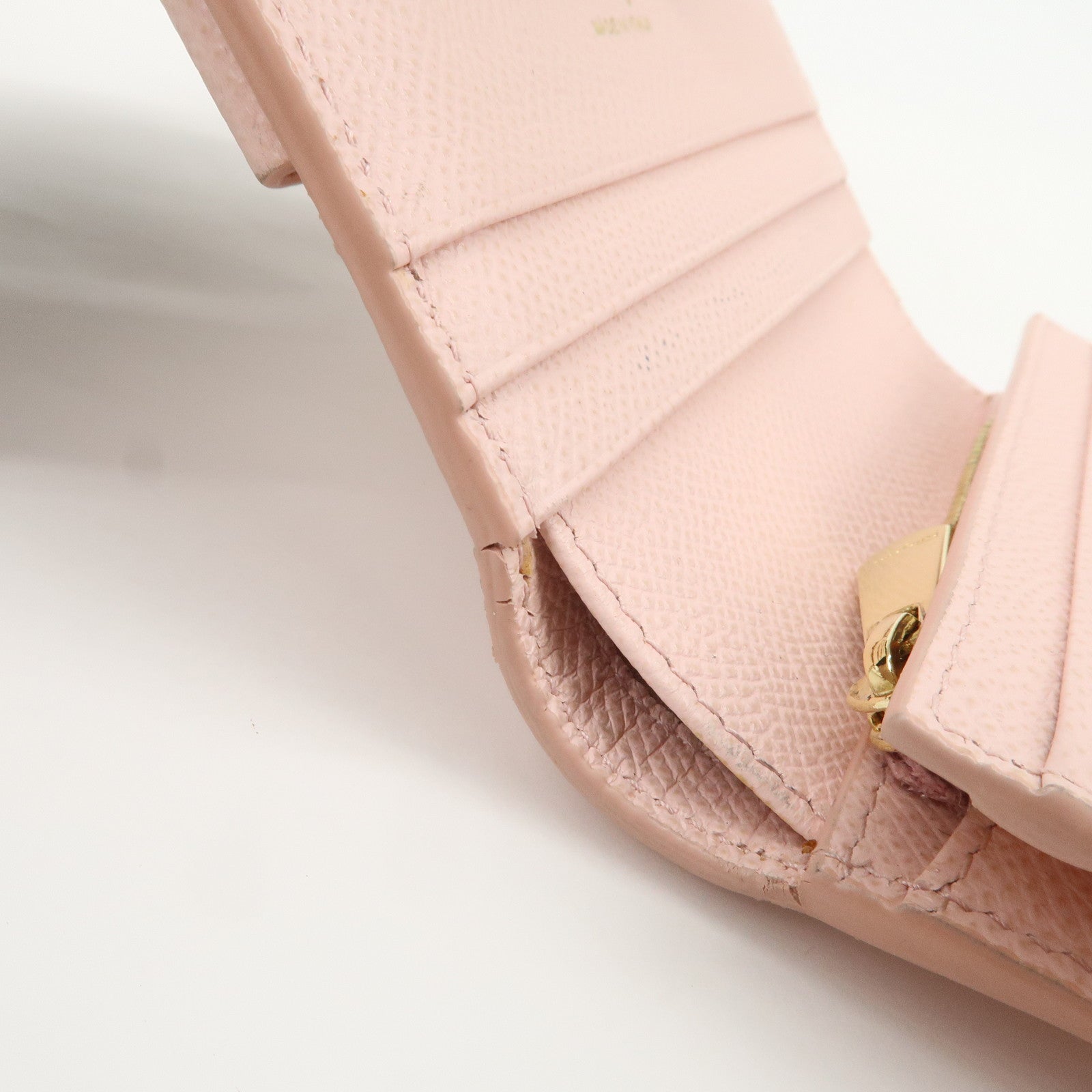 Ferragamo Gancini Vara Ribbon Set of 2 Wallet Black Pink