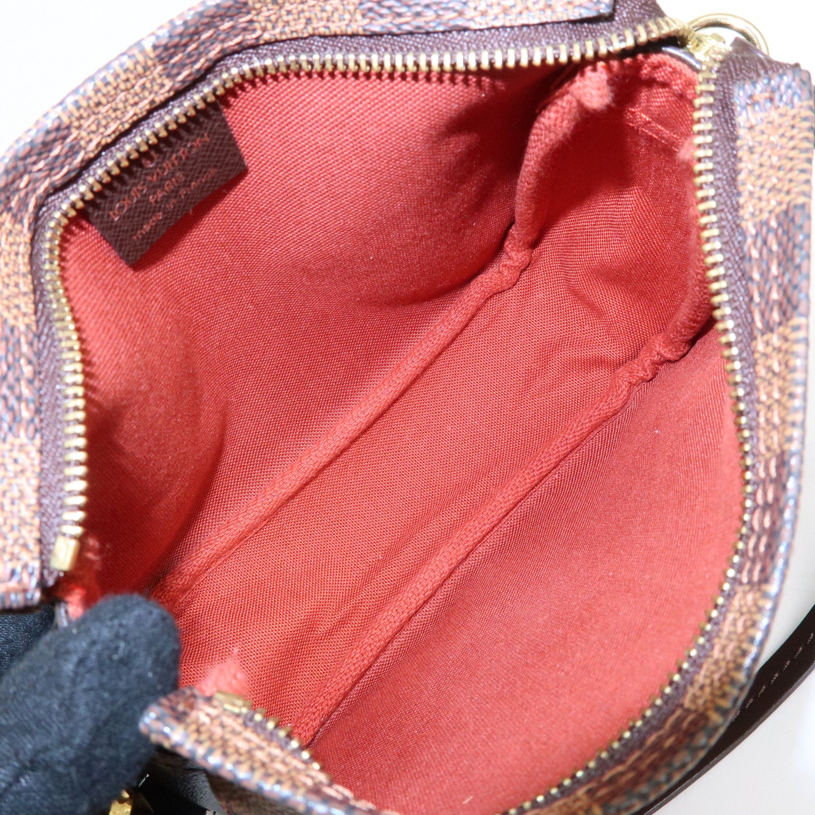 Louis Vuitton Damier Trousse Makeup Accessory Pouch Brown N51982