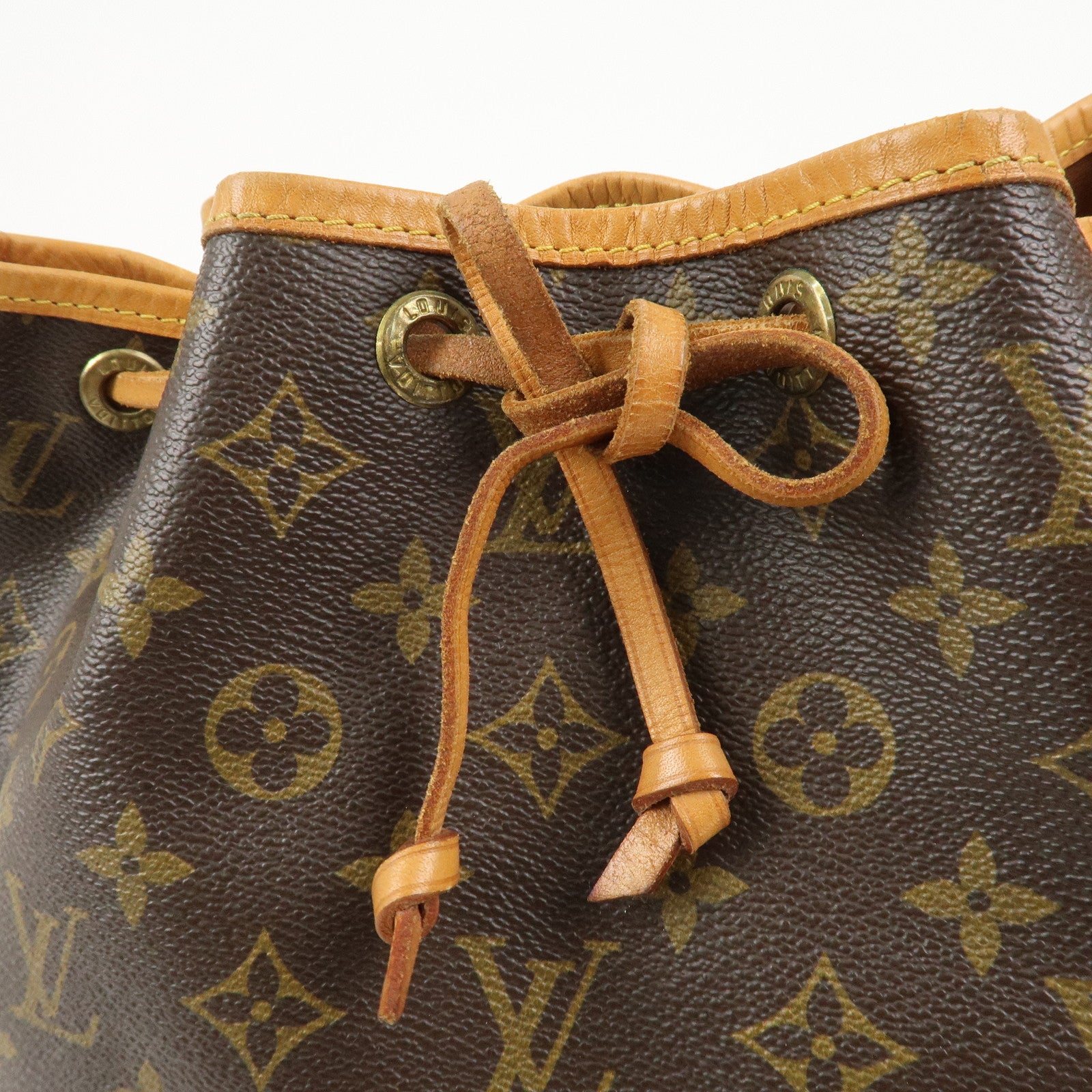 Louis Vuitton Monogram Petit Noe Shoulder Bag Brown M42226
