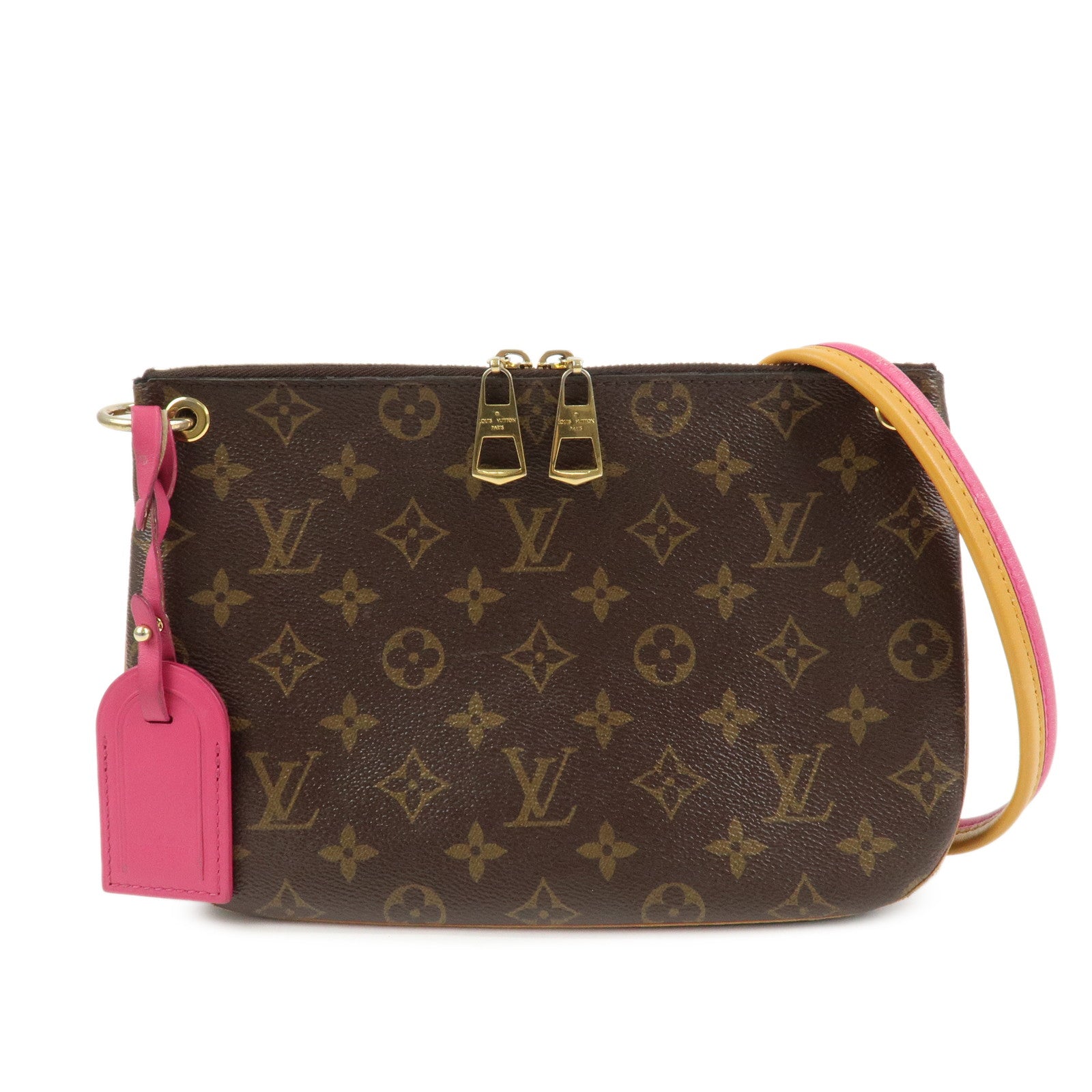 Louis Vuitton Monogram Canvas Lorette Shoulder Bag Hot Pink M44053