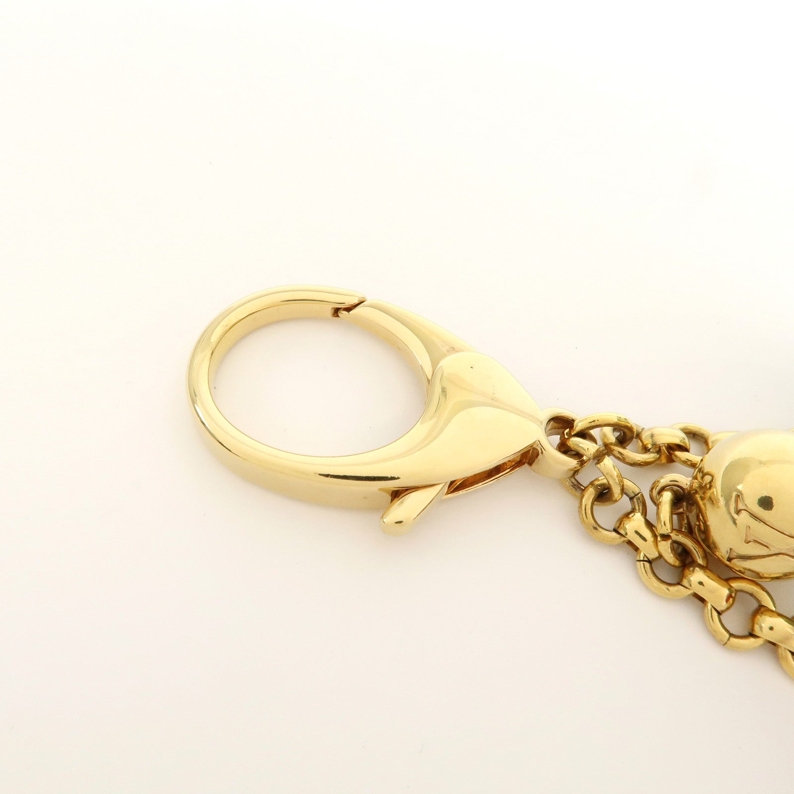 Louis Vuitton Bijoux Sac Mini Lin Bag Charm Pink Green Gold M95507 Used