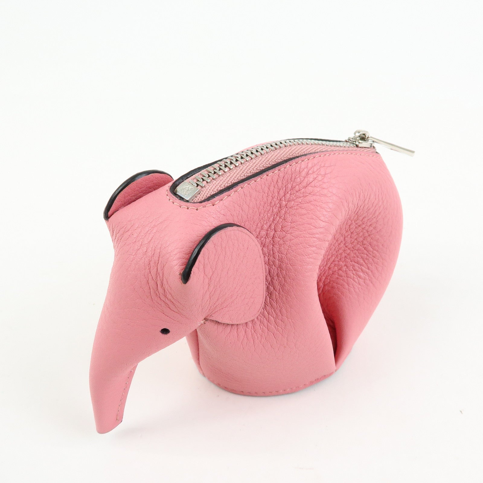 LOEWE Calf Leather Elephant Coin Case Coin Purse Coin Bag Pink