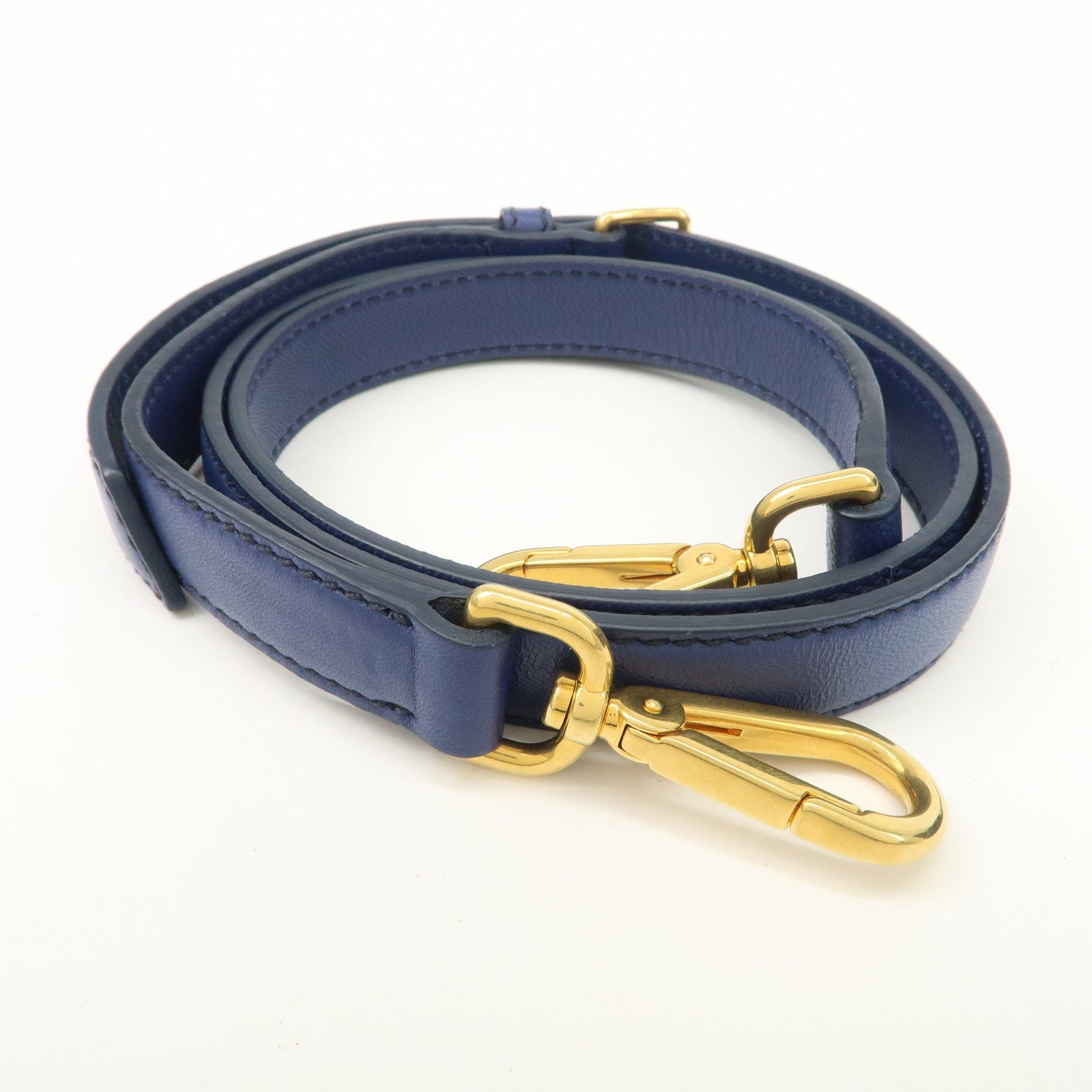 MIU MIU Matelasse Nappa Leather 2Way Bag Hand Bag Blue RN1047