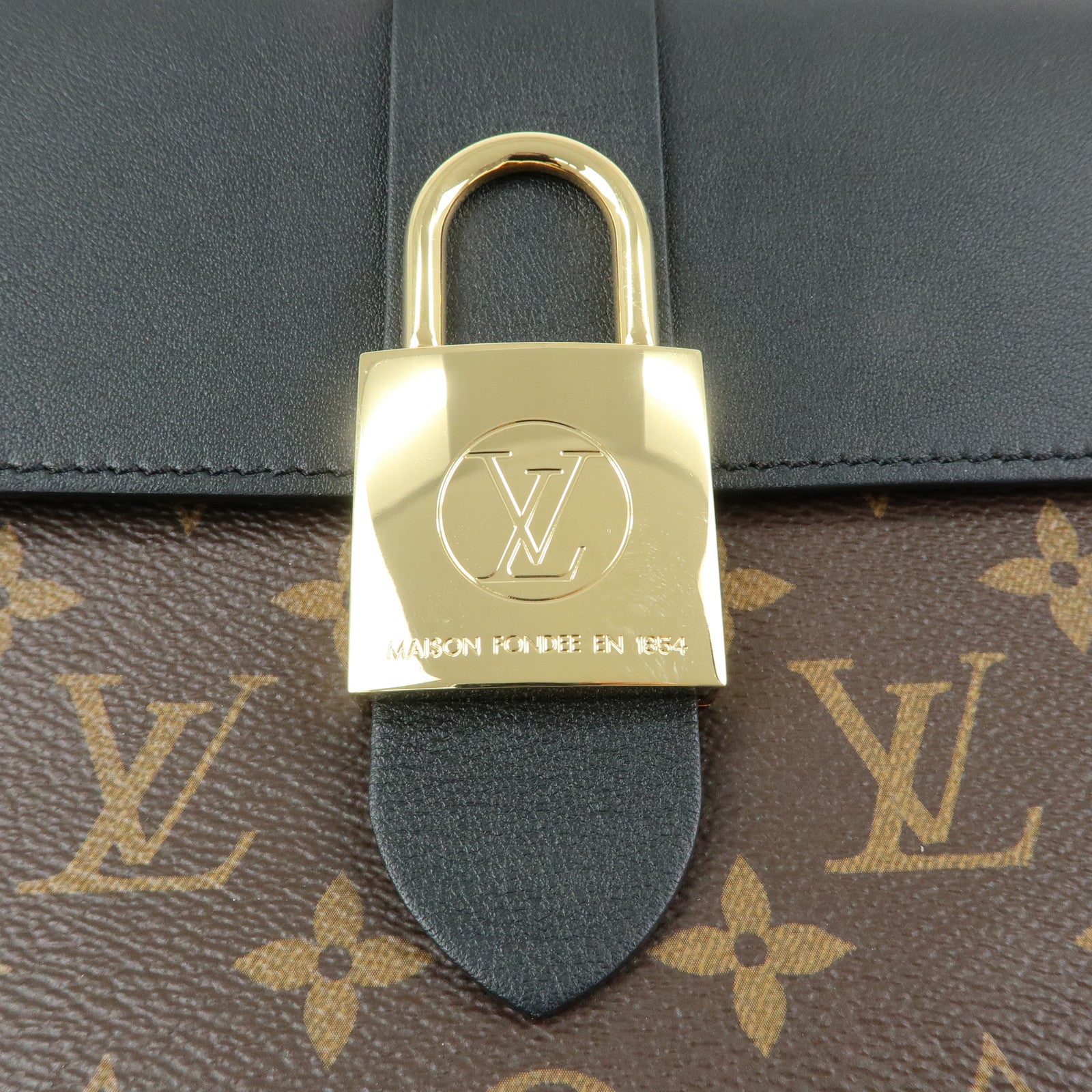 Louis Vuitton Monogram Locky BB 2Way Shoulder Bag Brown Noir M44141