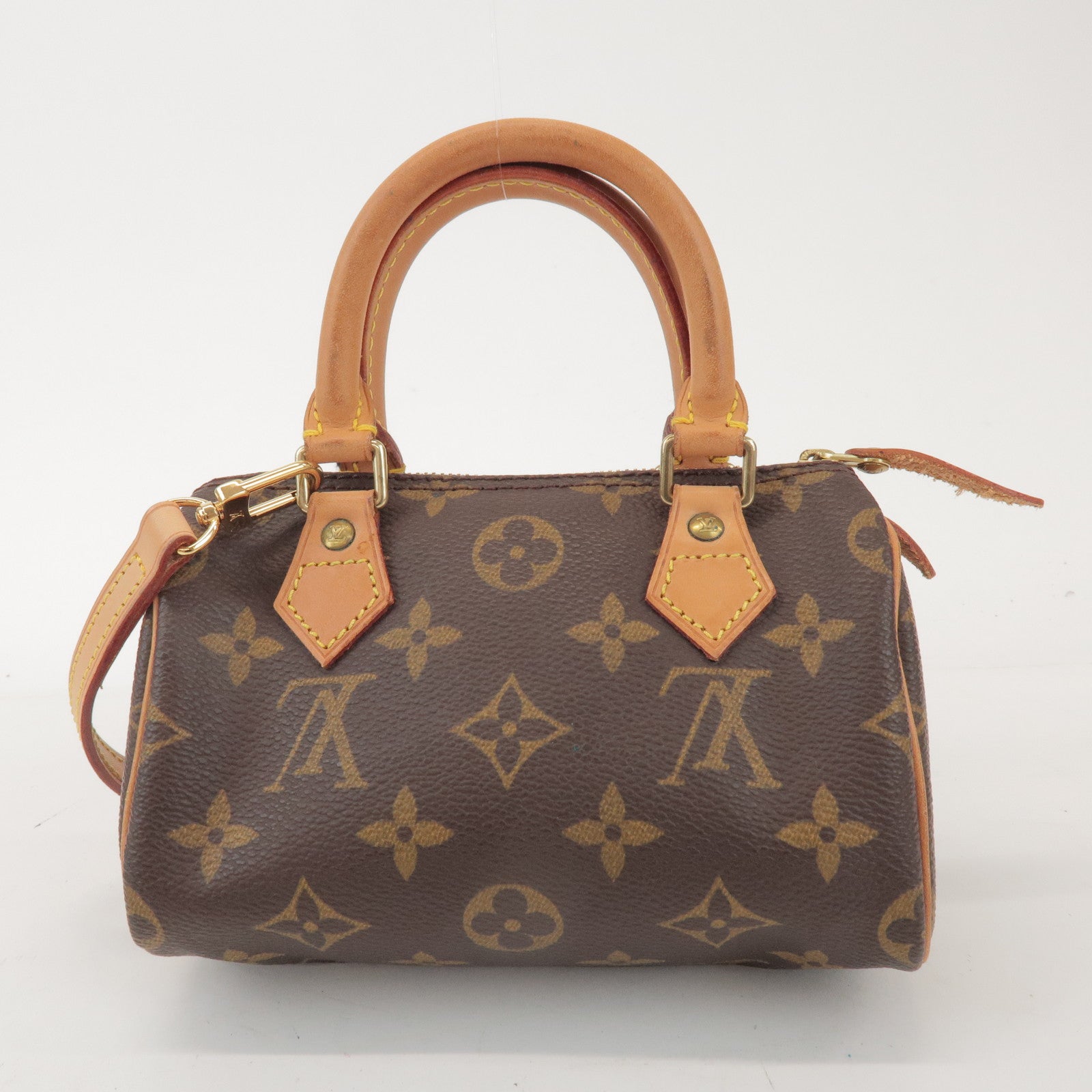 Louis Vuitton Monogram Mini Speedy Hand Bag & Shoulder Strap M41534