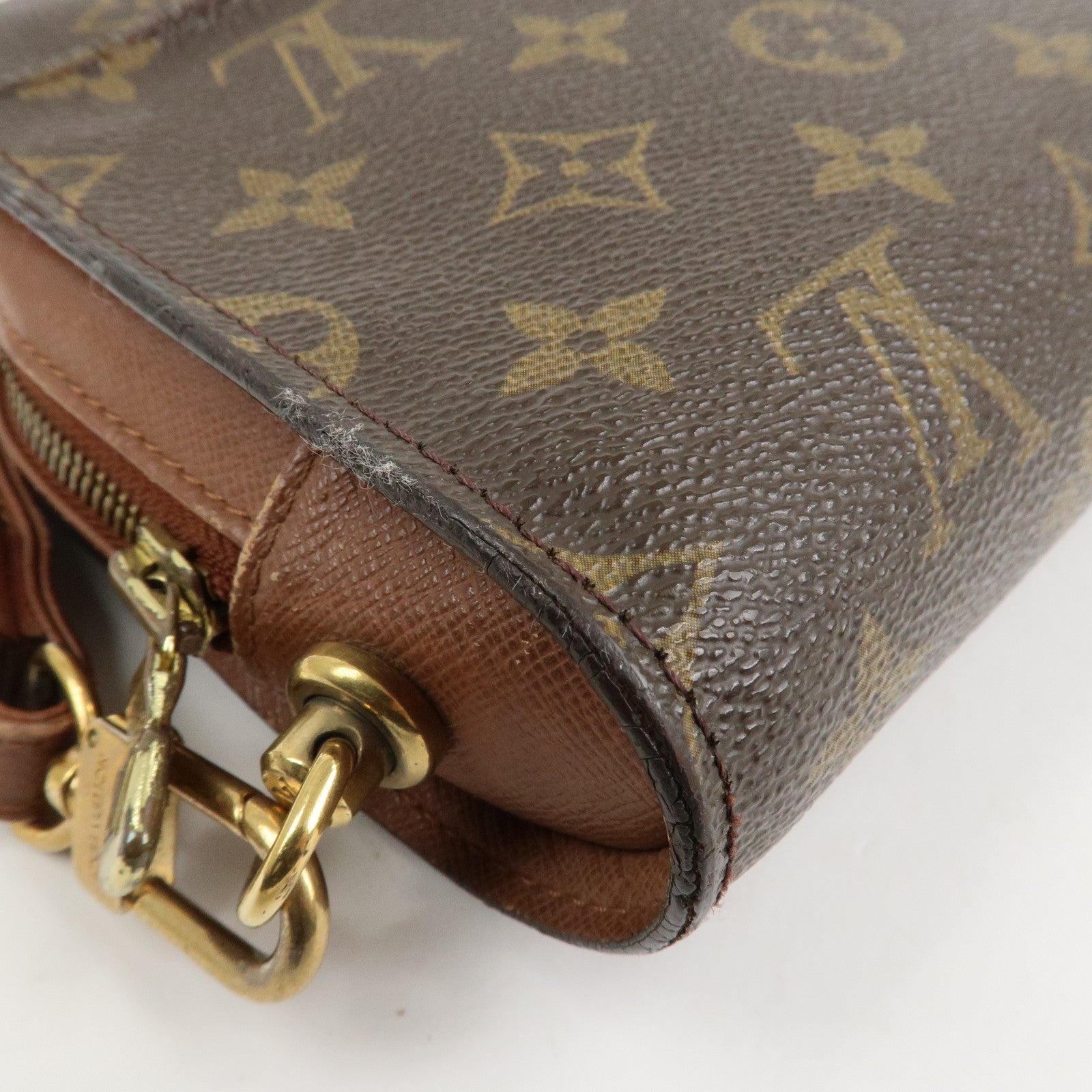 Louis Vuitton Monogram Canvas Orsay Clutch Bag Pouch Brown M51790