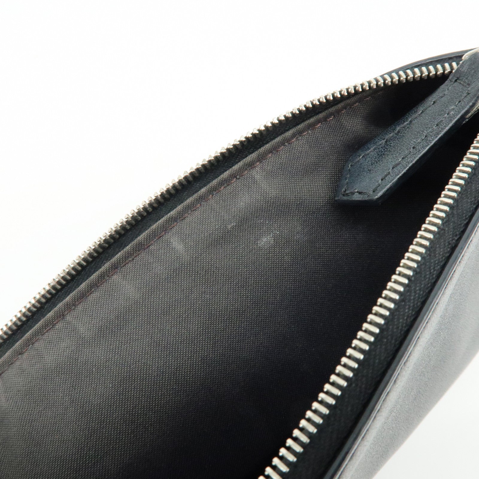 FENDI Zuccca F is FENDI Leather Velvet Triplette Clutch Bag 8BS001