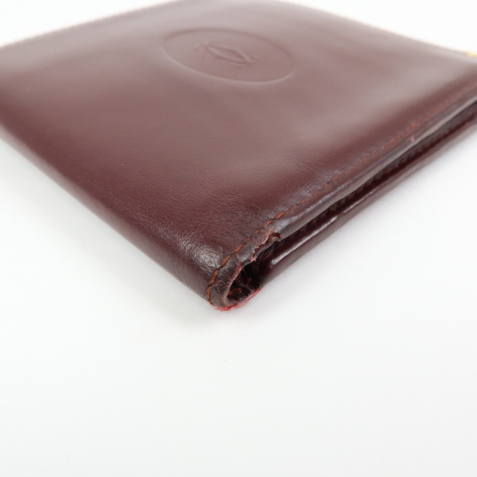 Cartier Must de Cartier Set of 2 Leather Wallet Bordeaux