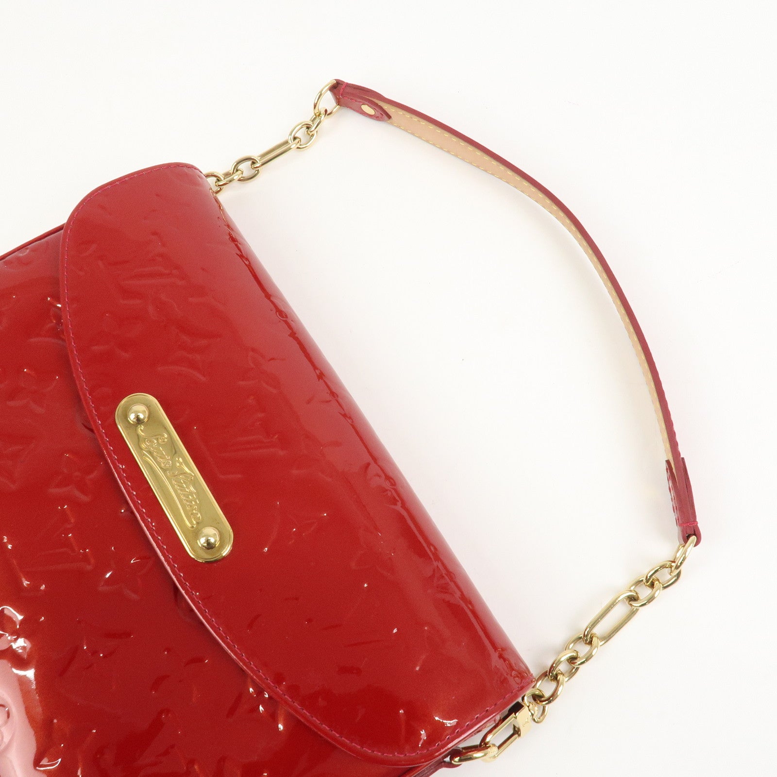 Louis Vuitton Monogram Vernis Rodeo Drive Shoulder Bag Red M93599
