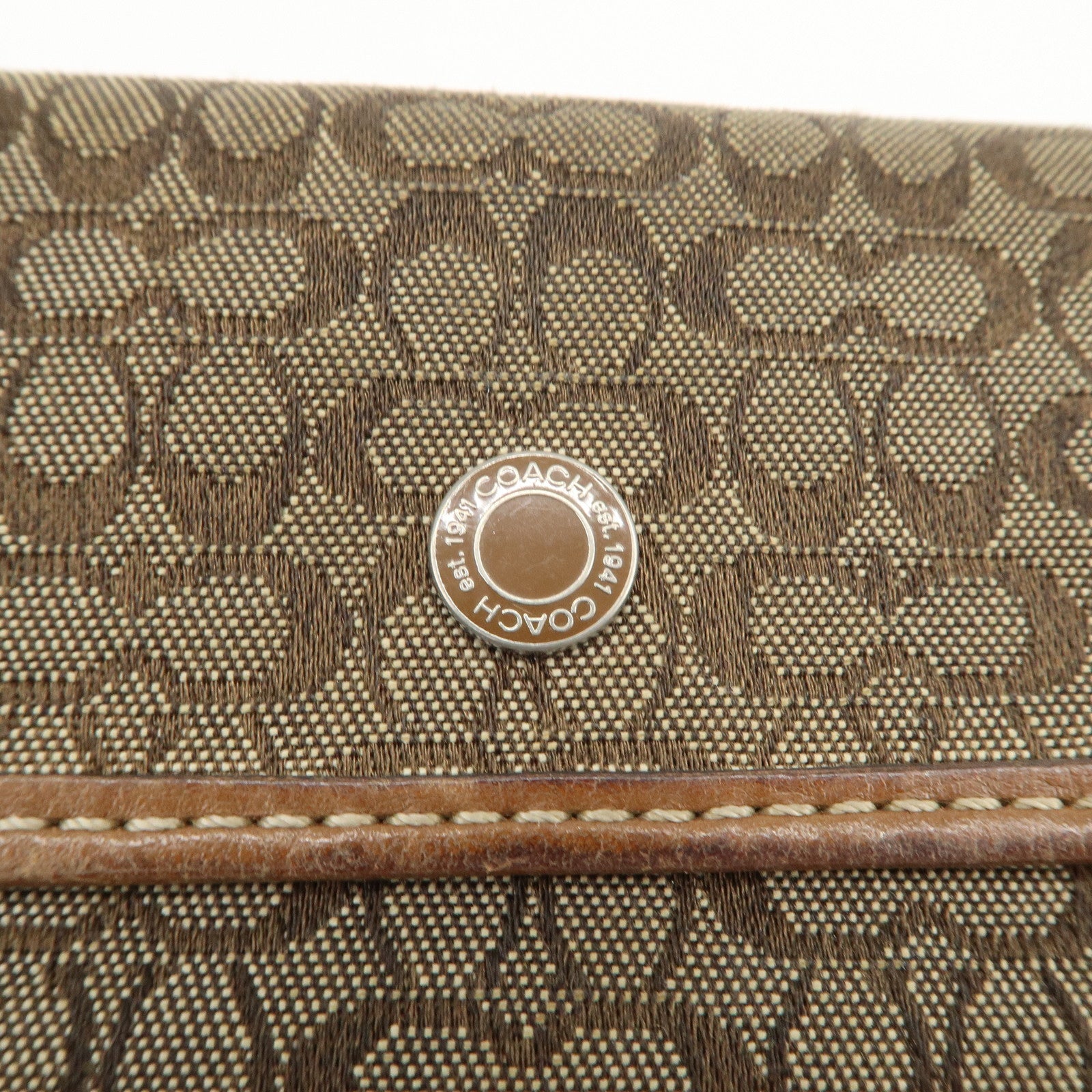 COACH Set of 5 Signature Op Art PVC Leather Wallets Card Coin Case