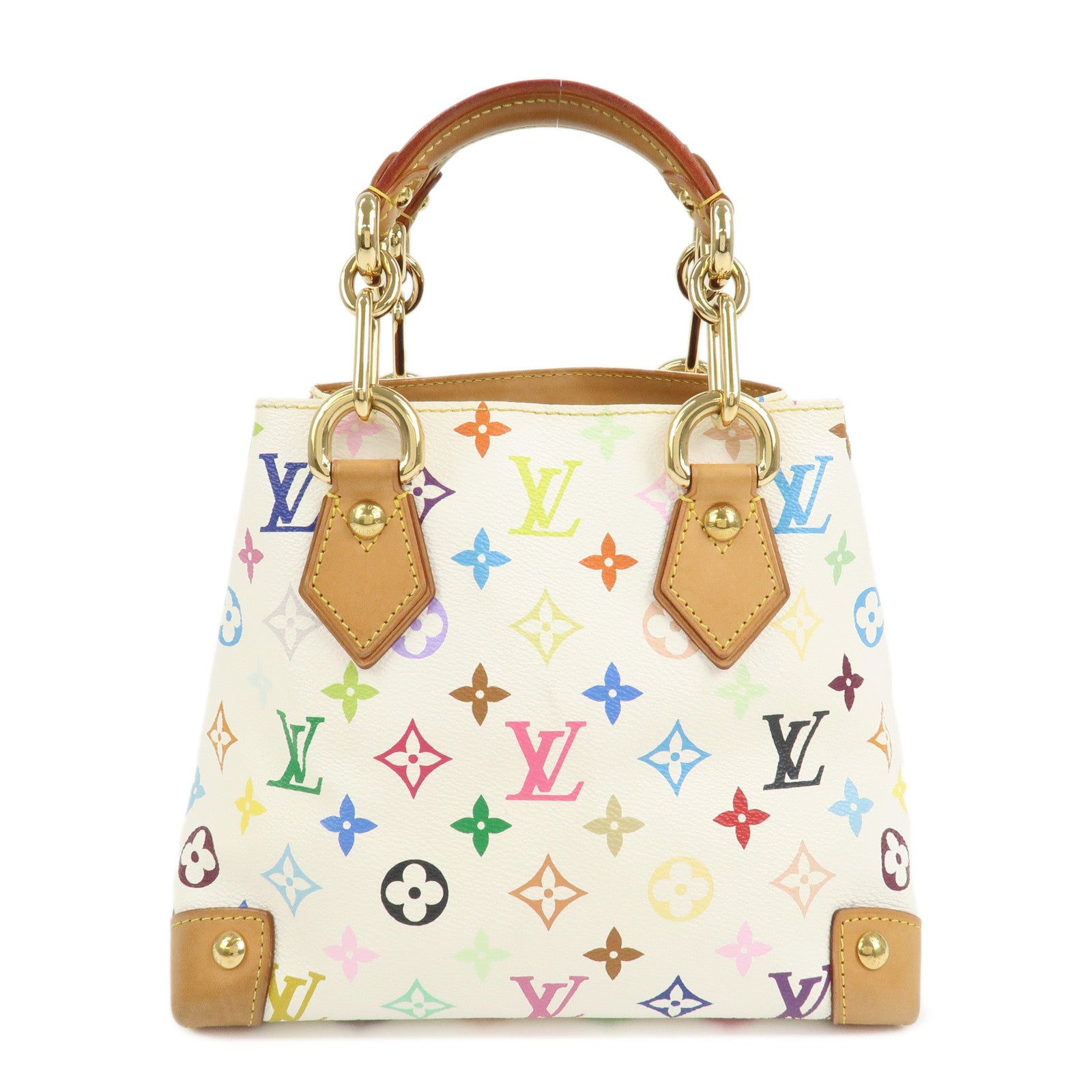 Louis Vuitton Monogram Multicolor Audra Hand Bag Blanc M40047